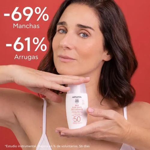 Reparación Antiedad Diaria SPF50 Bee Sun Safe Apivita 100 ml - Image 3