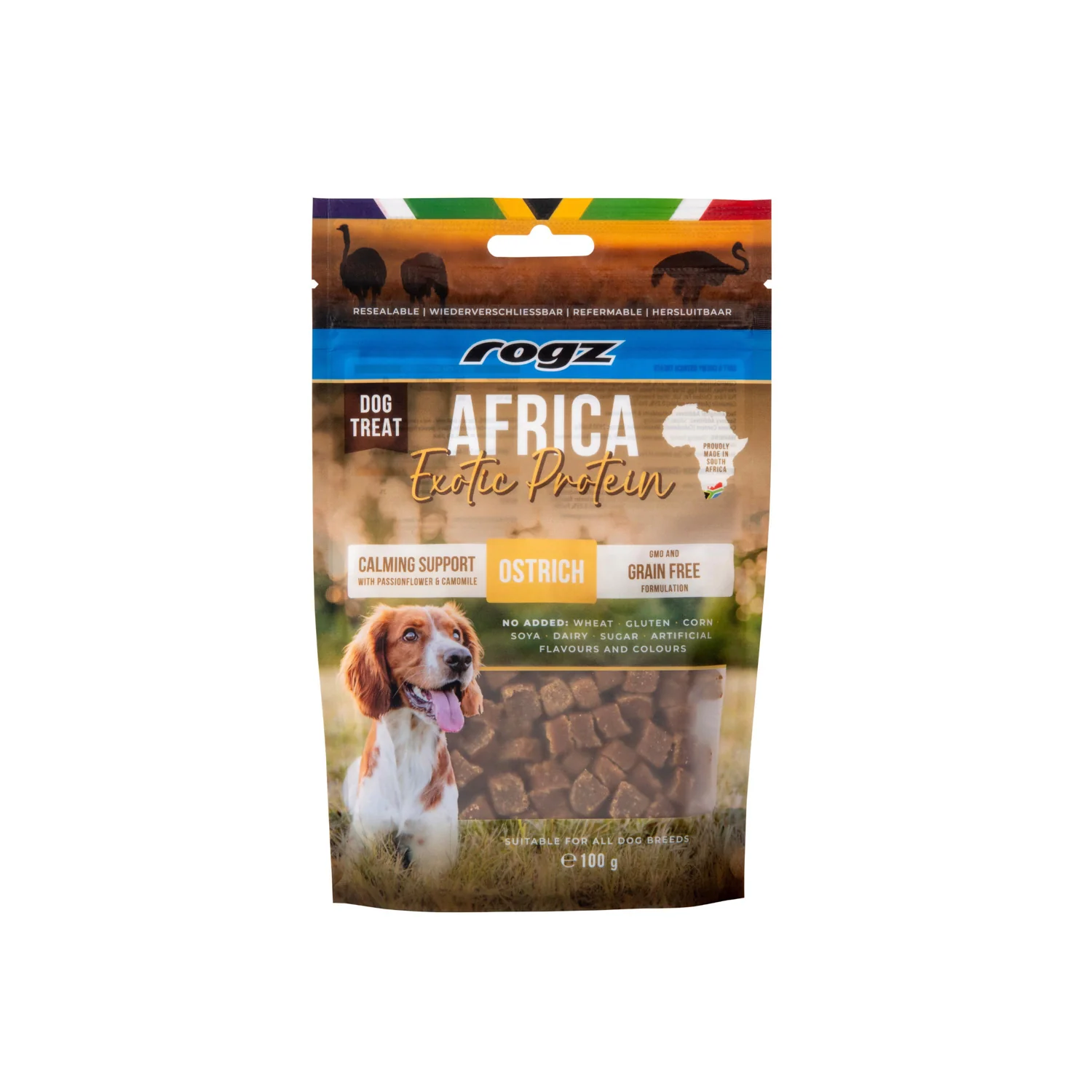 Rogz Snack Calmante Para Perros De Avestruz 6x100g Sin Cereales - Image 5