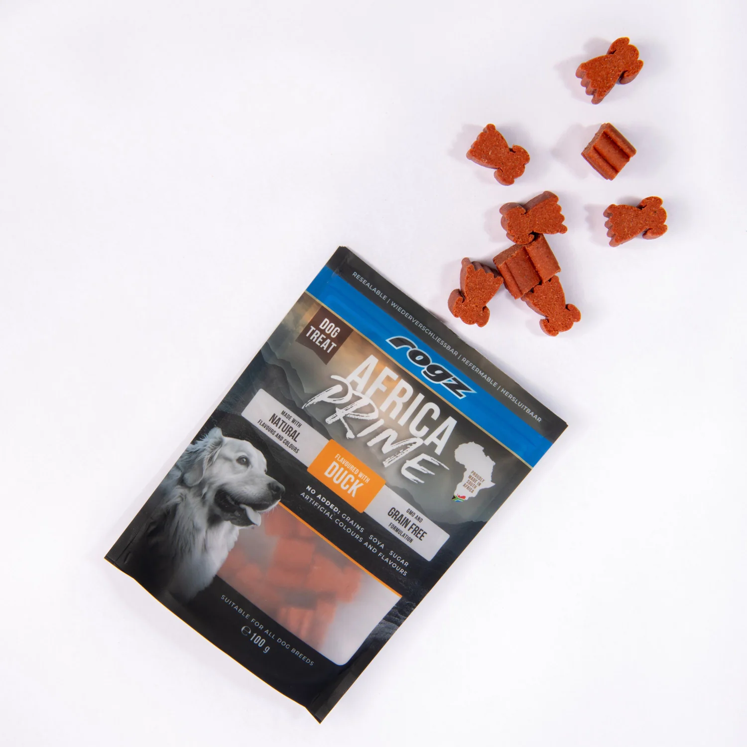 Rogz Snack Para Perros Sabor Pato 6x100g Premio Semihúmedo - Image 4