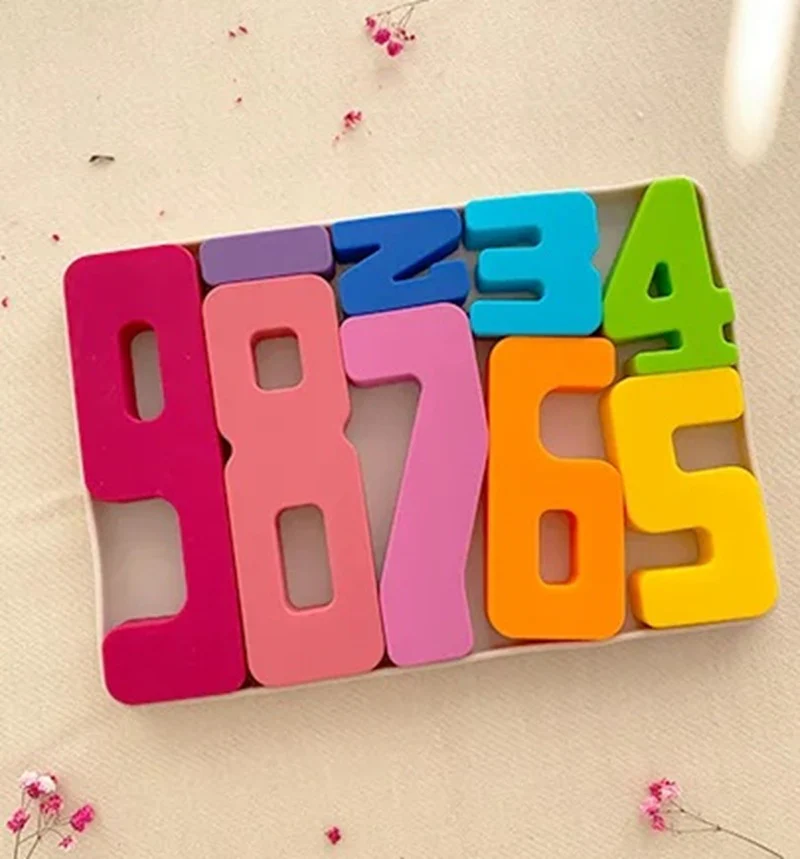 Rompecabezas Numérico Educativo Para Bebé De Silicona Orgánica Althea Living Multicolor - Image 2