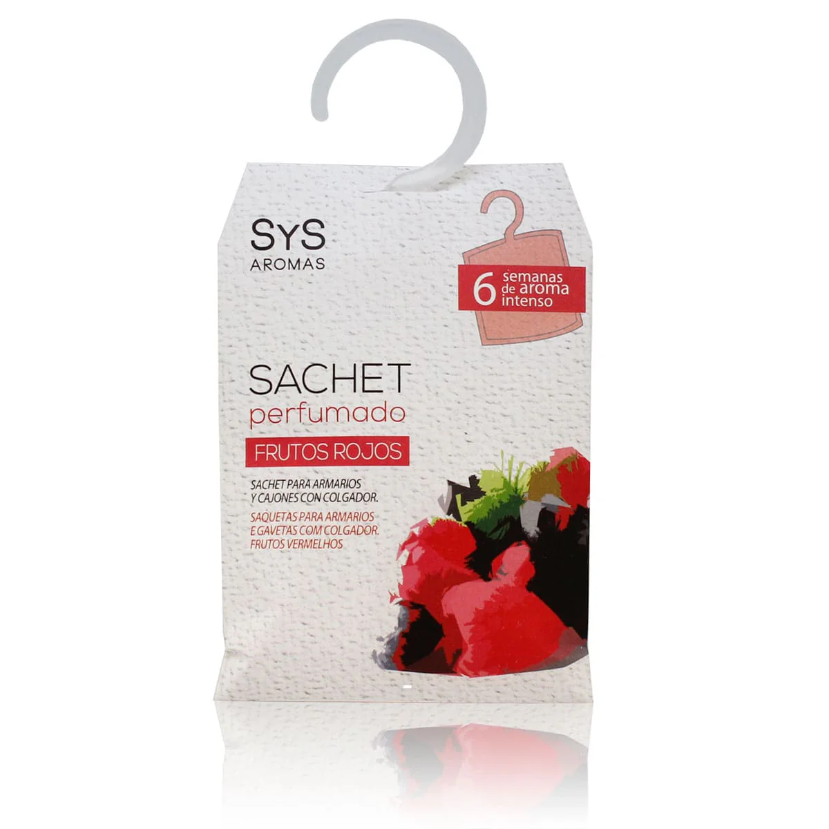 Sachet Perfumado Frutos Rojos 12 g| Ambientador para Armarios y Cajones | Aroma Dulce Y Afrutado