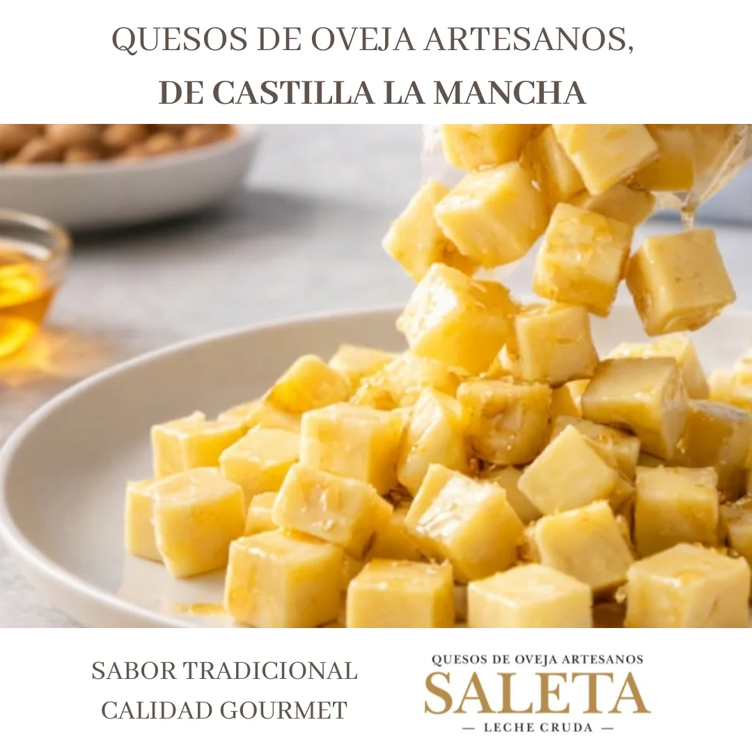 Saleta® Surtido De 3 Bolsas De Queso Precortado Curado De Oveja En Aceite De Oliva Virgen Extra - Image 4