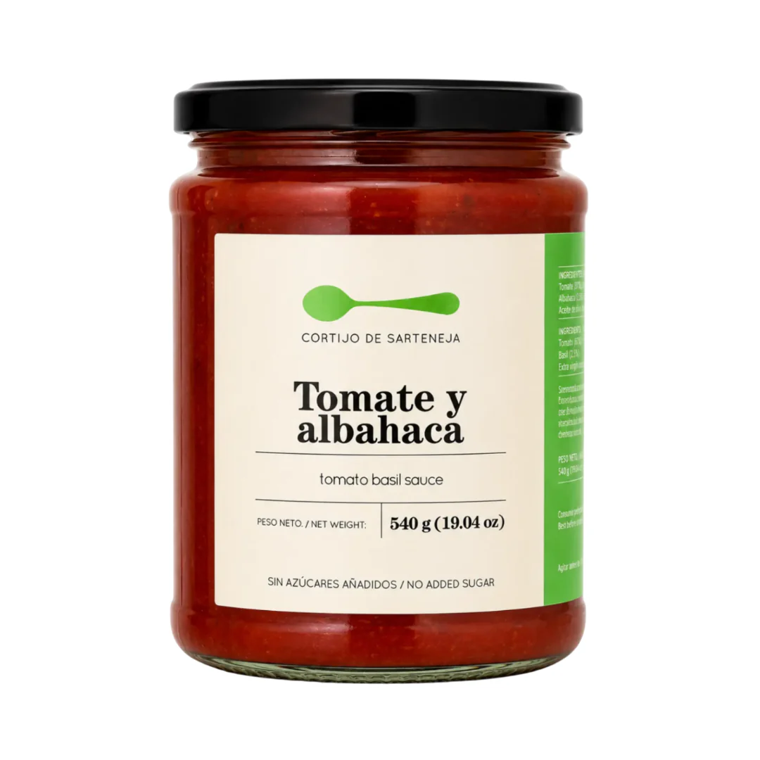 Salsa De Tomate Y Albahaca Natural 540 G 6 Unidades