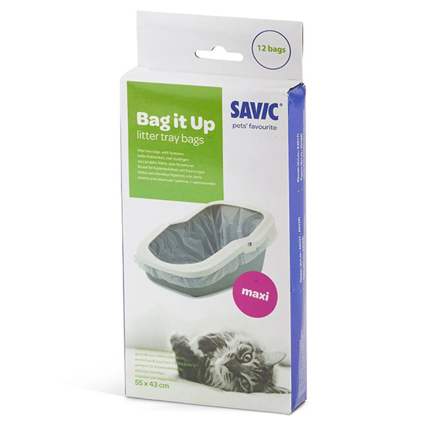 Savic 12 Bolsas Higienicas Para Arenero Extra Grande 55x43cm