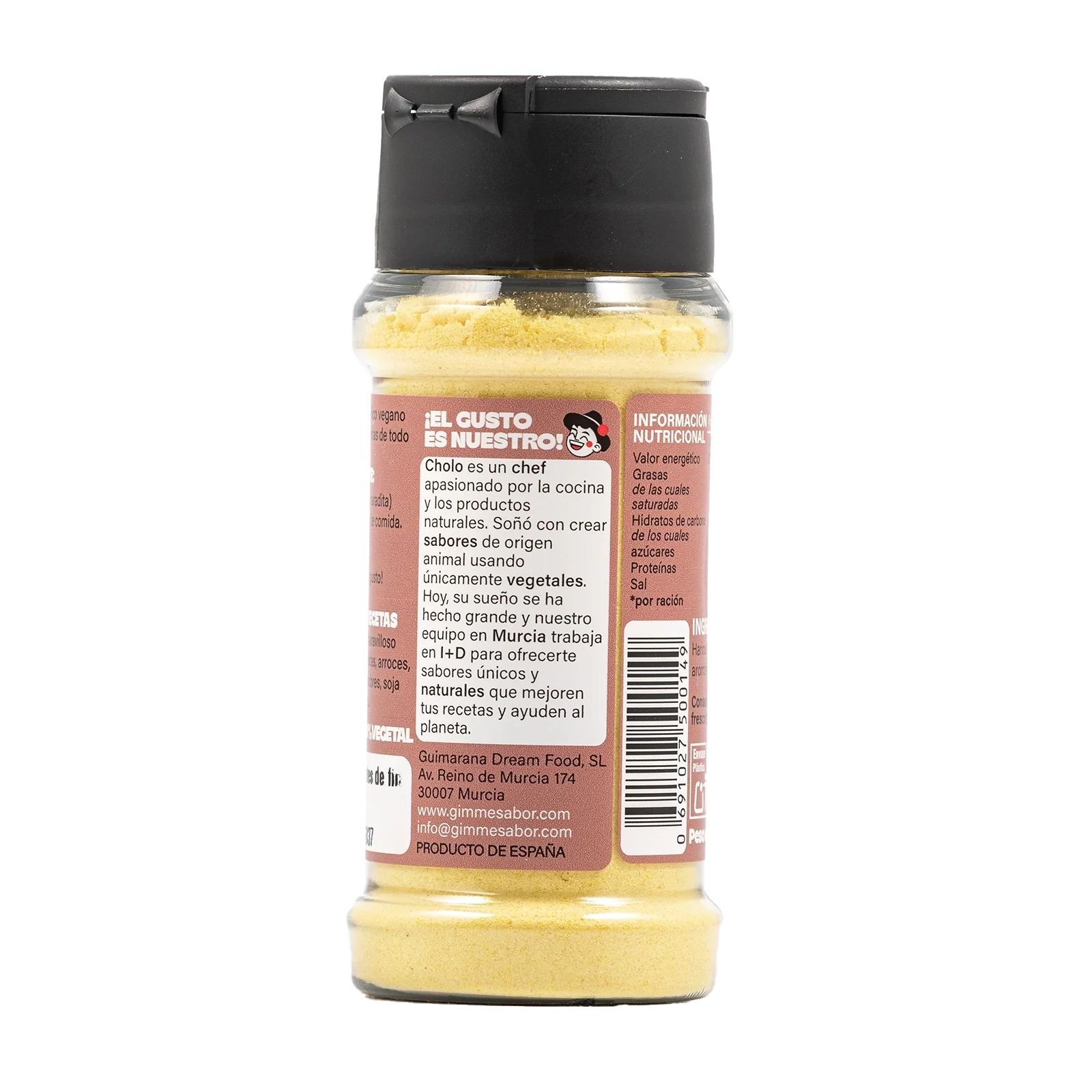 Sazonador Vegetal Sabor A Queso Parmesano 55g | Sin Gluten, Sin Alérgenos | Gimme Sabor - Image 3