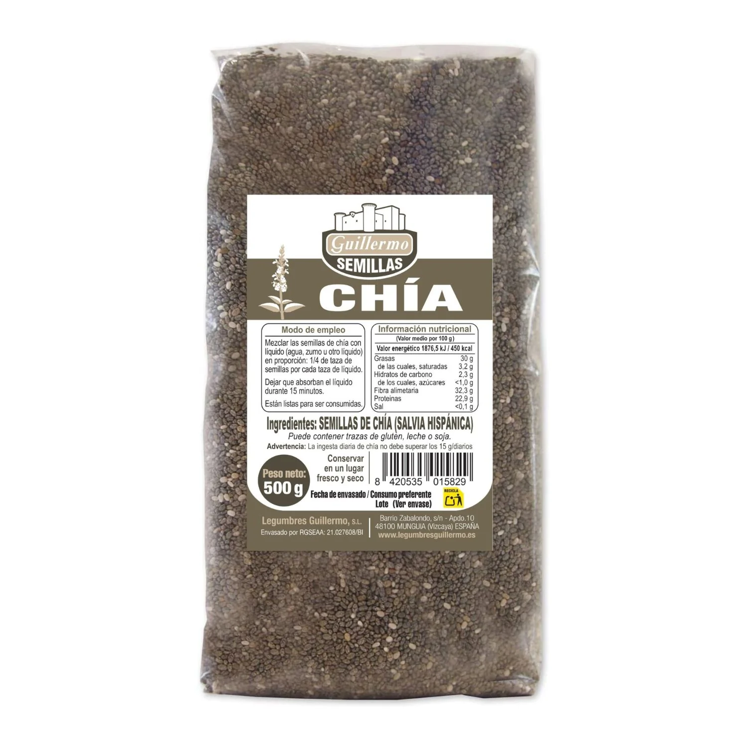 Semillas De Chía - 500 G