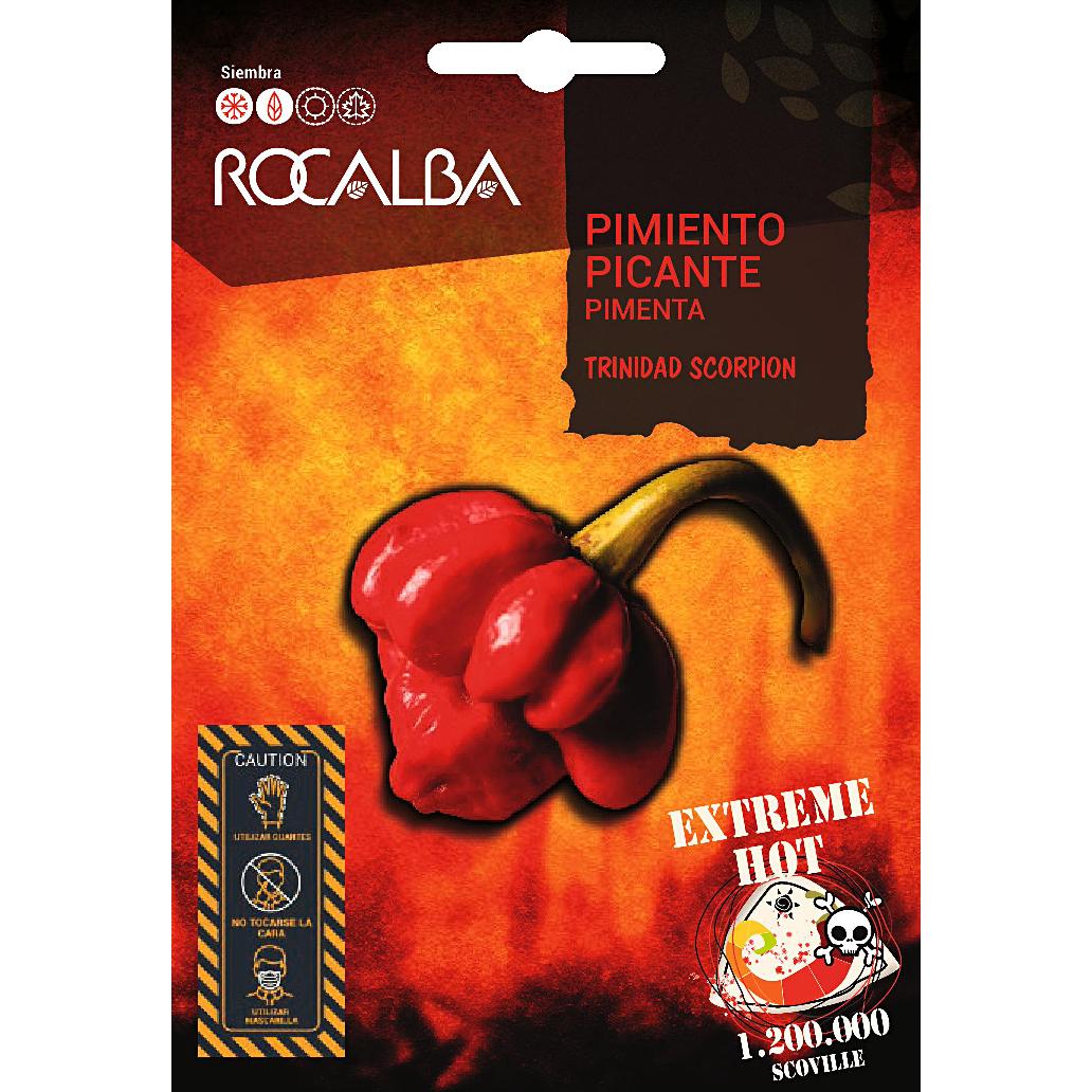 Semillas Pimiento Picante Trinidad Scorpion Rocalba