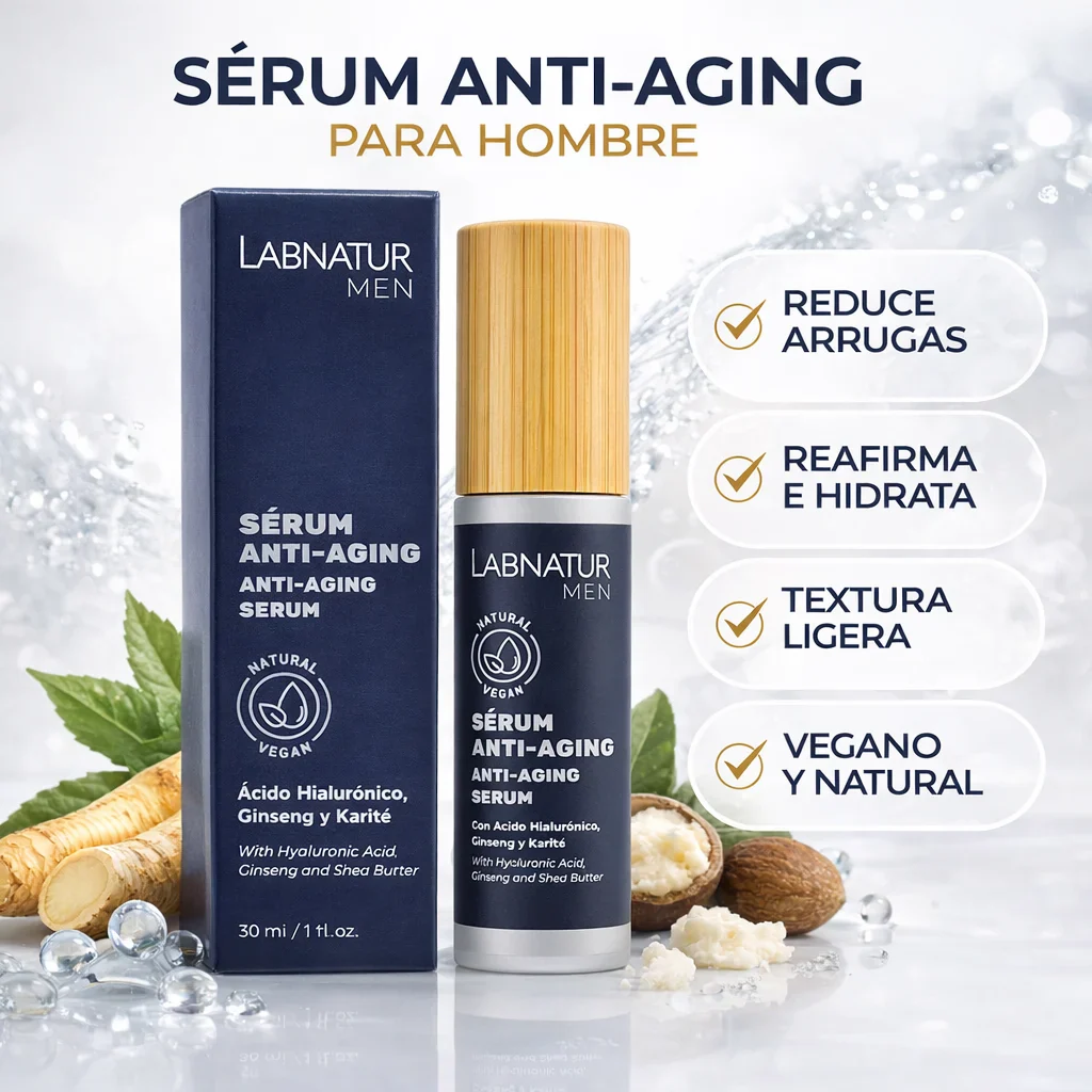 Sérum Facial Hombre Labnatur 30 ml | Hidratante | Cuidado Facial Masculino | Uso Diario - Image 2