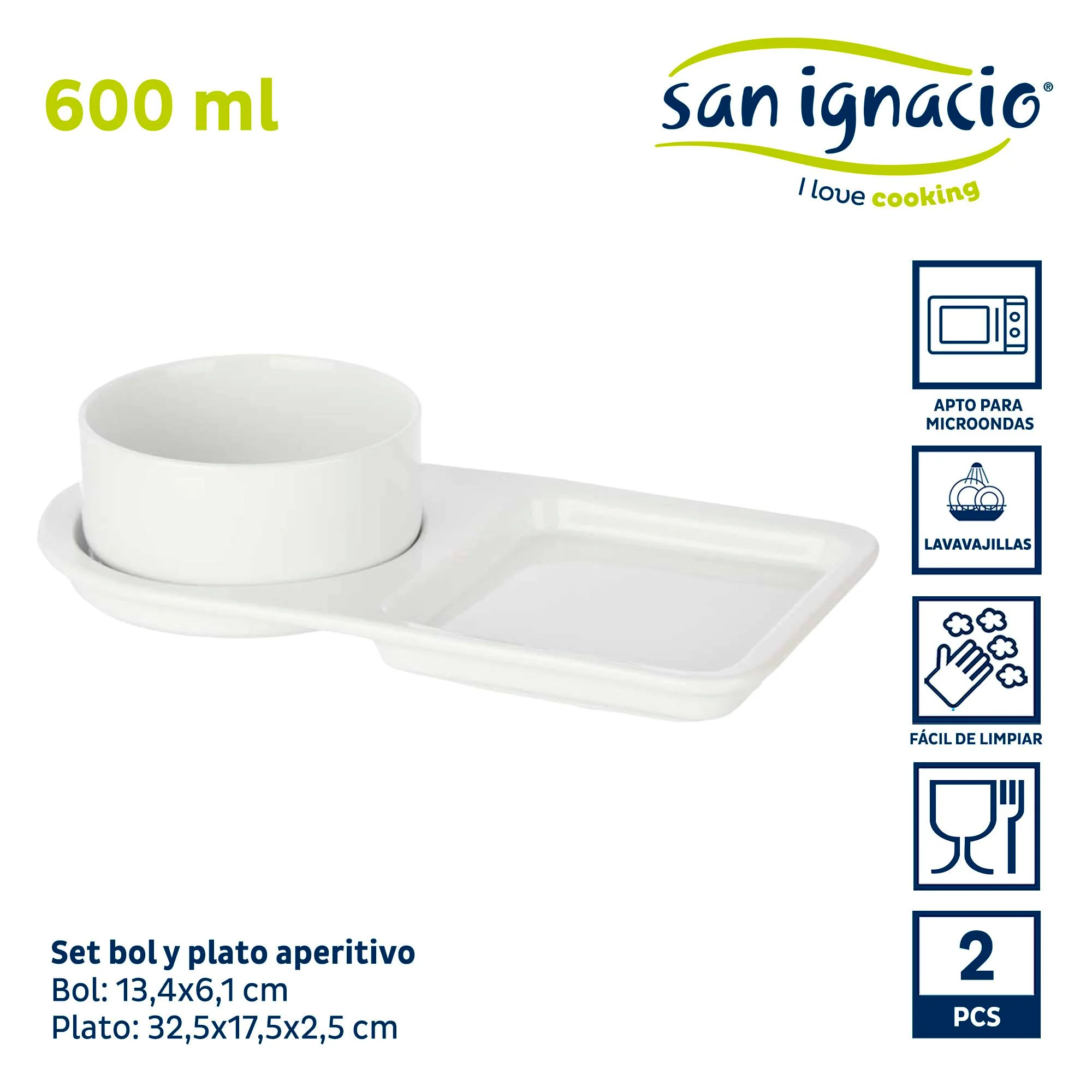 Set 2 Pzs Bol Y Plato Porcelana Brunch Colección Vessia - Image 2