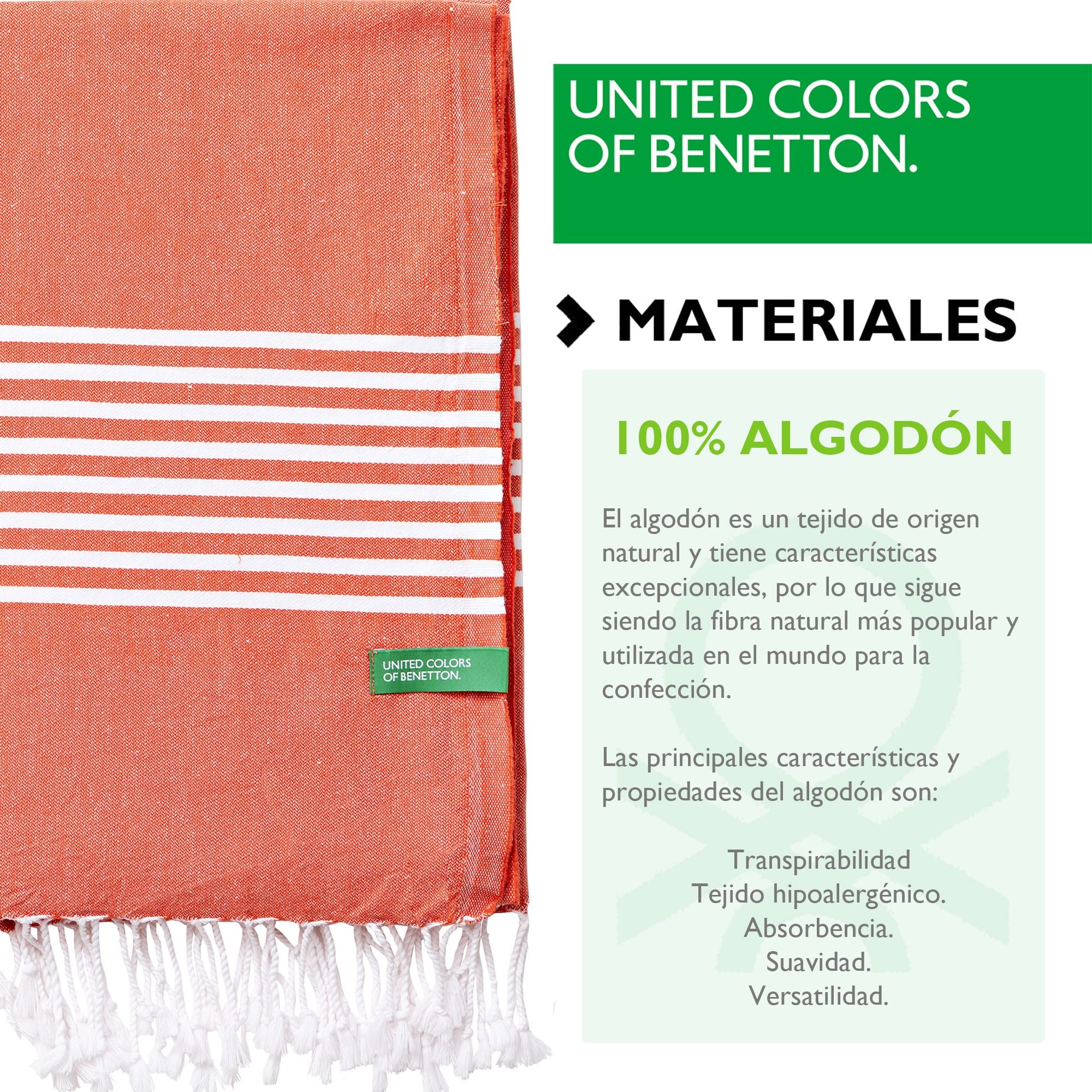 Set 2 Toallas Benetton Hamman 80x165cm 170gsm 100%algodon Rojo Casa Benetton - Image 2