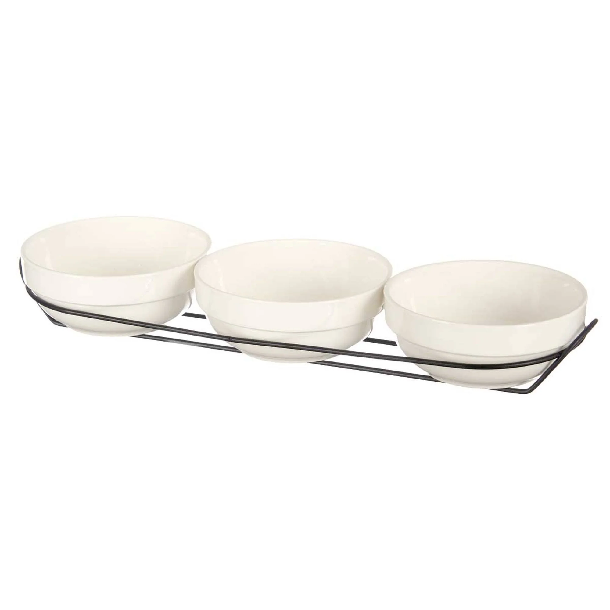 Set 3 Bols Porcelana Blanca 350ml C Supo Colección Vessia