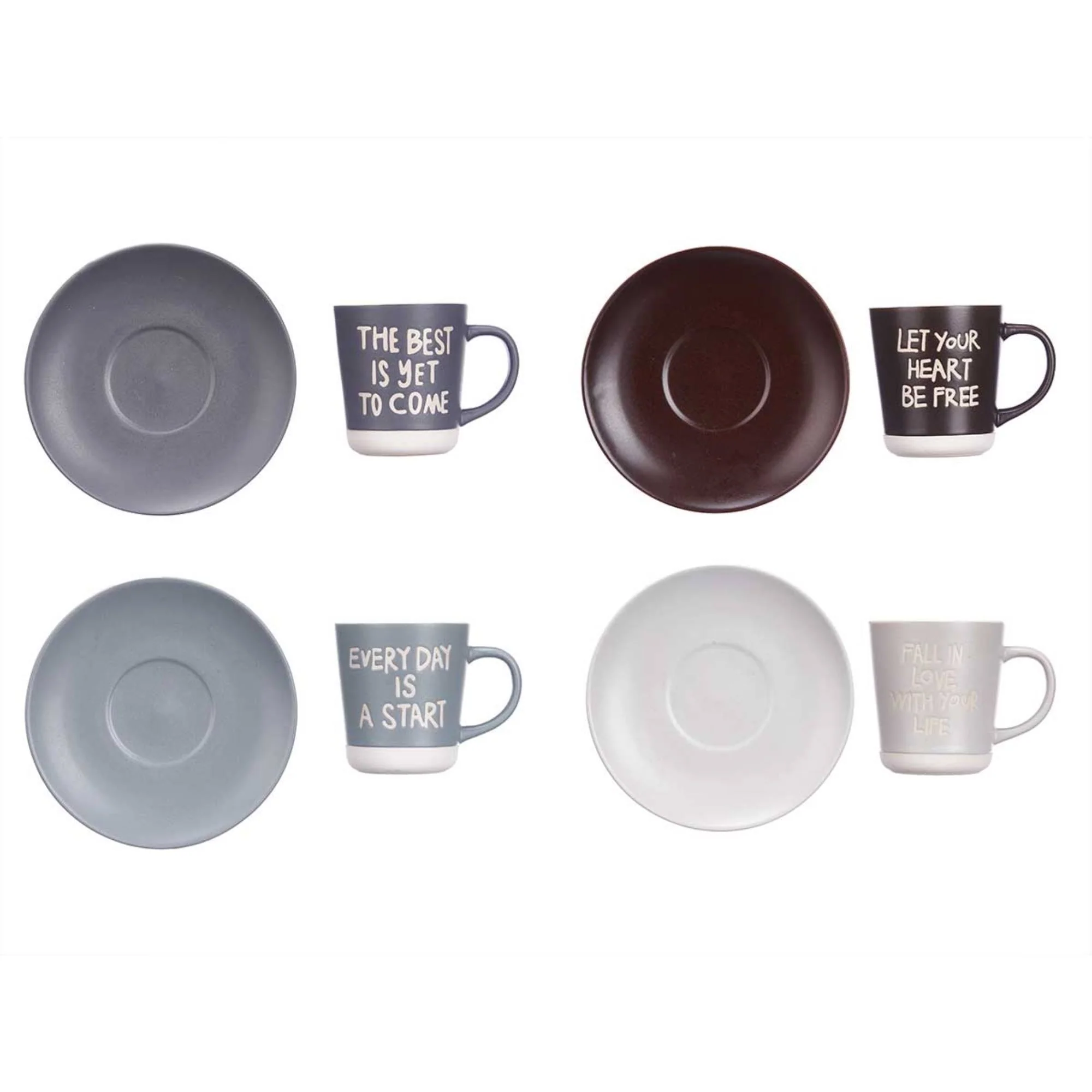 Set 4 Tazas 180 Ml Surt 4 Modelos Colección Vessia