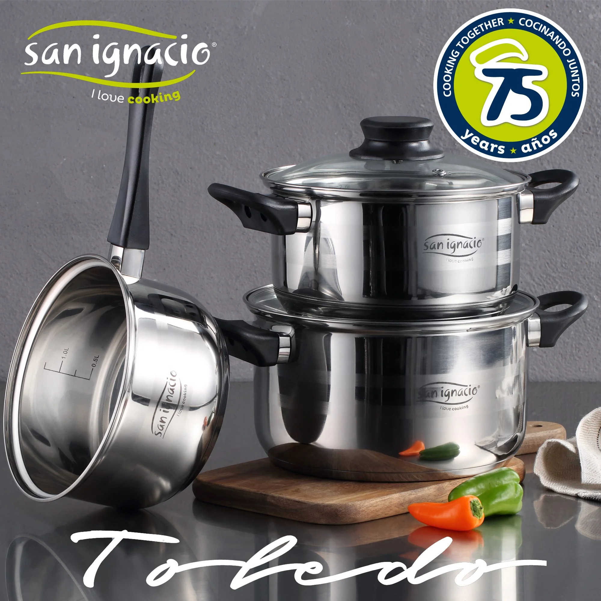 Set 5p Cookware Ss Ind Toledo Sg - Image 2