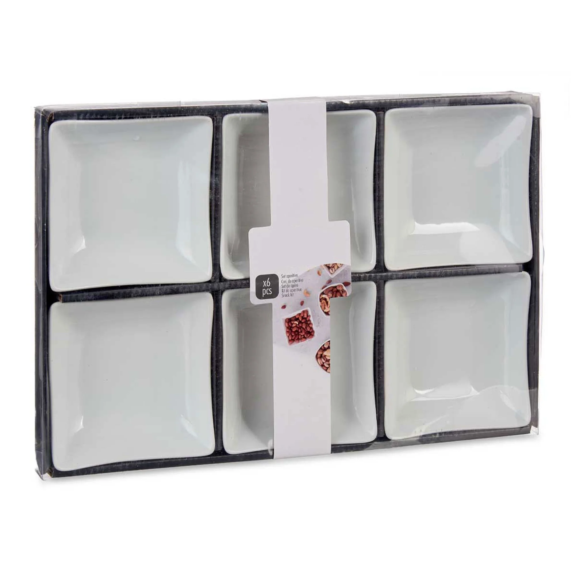Set 6 Cuencos Porcelana Blanca Aperitivo Colección Vessia - Image 5