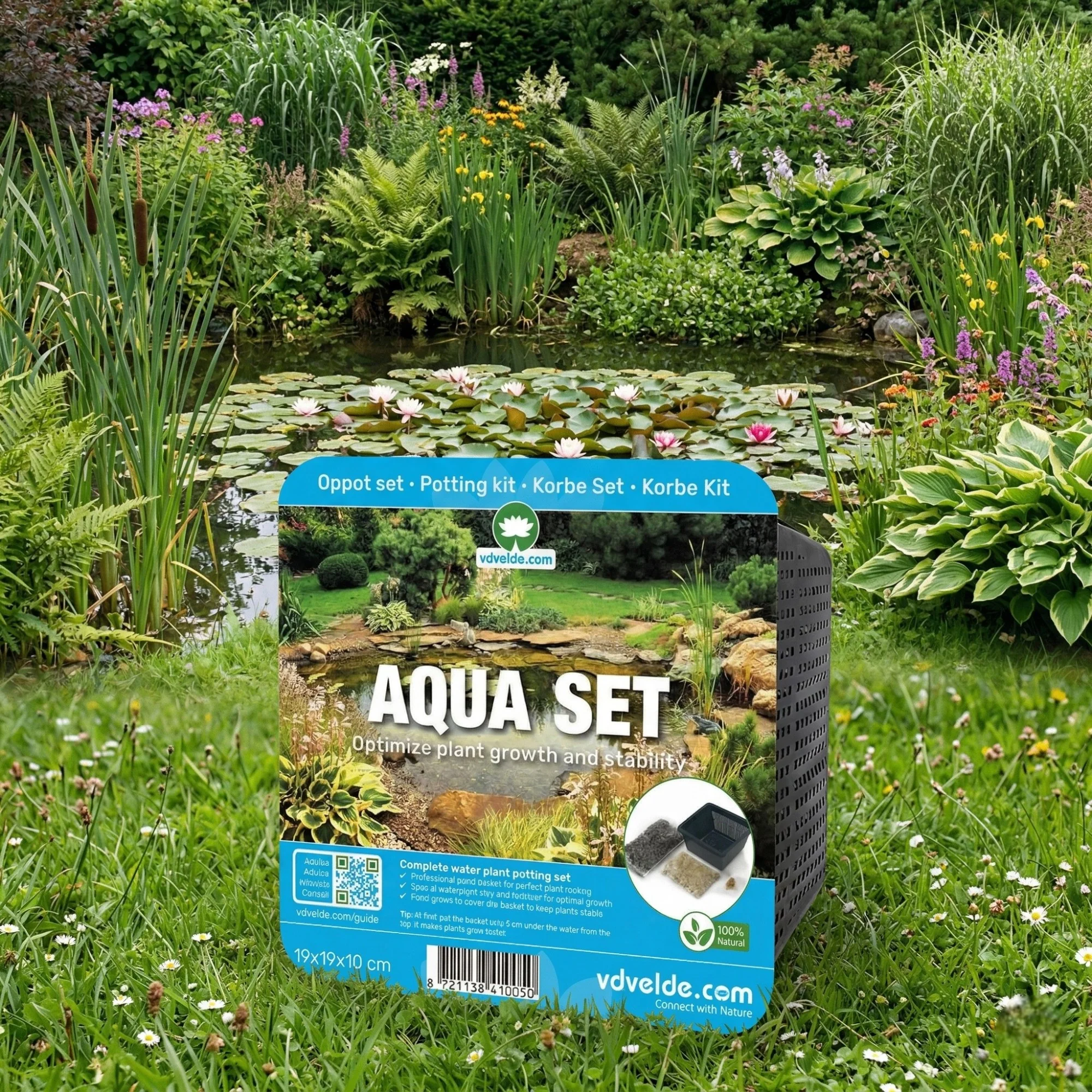 Set Aqua De 3 Piezas: Cestas, Sustrato, Arcilla, Fertilizante Y Grava - Image 3