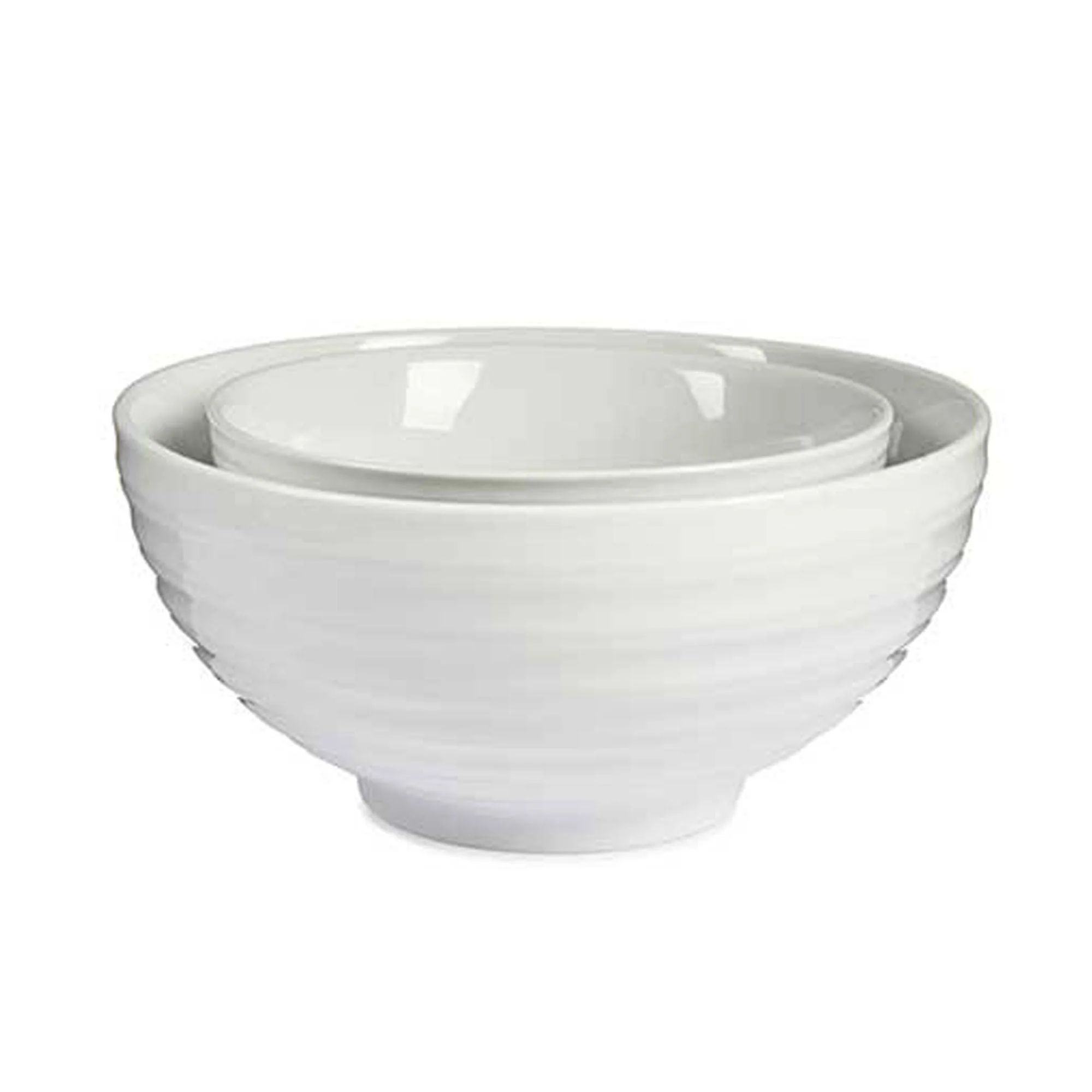 Set Bol Grande Y Pequeño Blanco Colección Vessia - Image 3