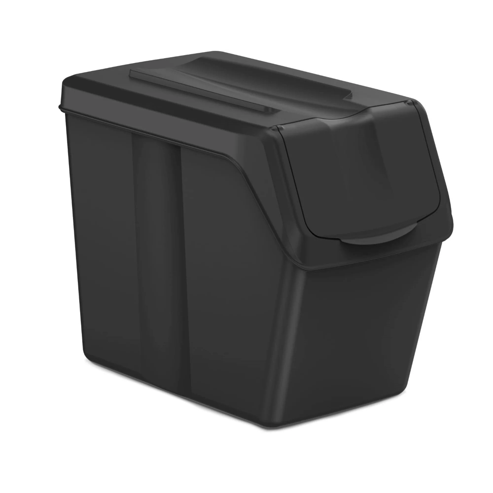 Set De 4 Cubos De Basura Keden Sortibox 100% Plástico Reciclado, Negro, Volumen 4x20l - Image 2
