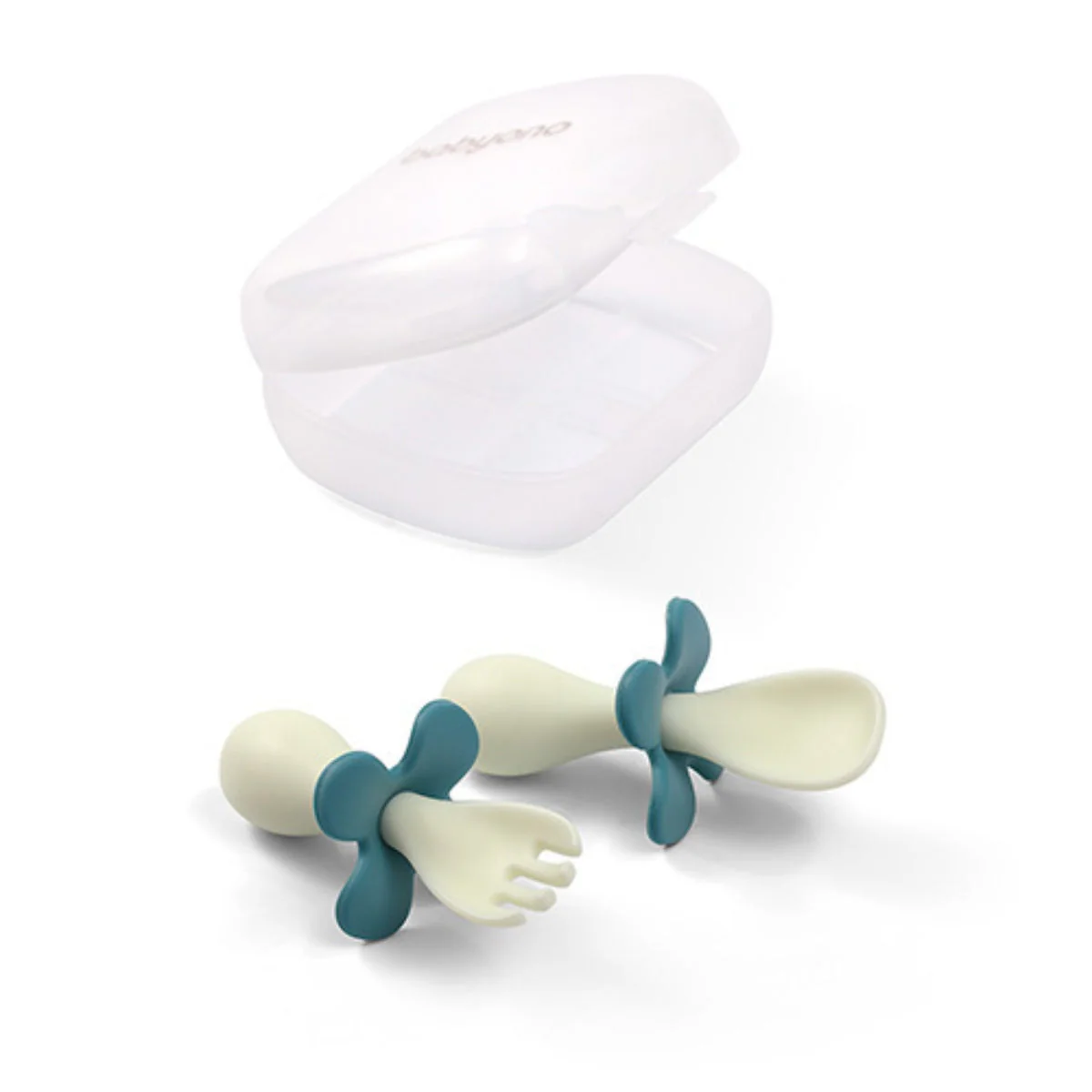 Set De Cubiertos Ergonomicos Para Bebé Con Estuche Pink - Image 4