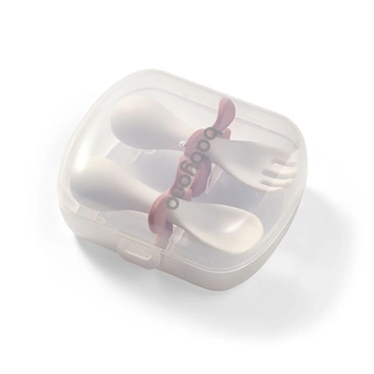 Set De Cubiertos Ergonomicos Para Bebé Con Estuche Pink - Image 5