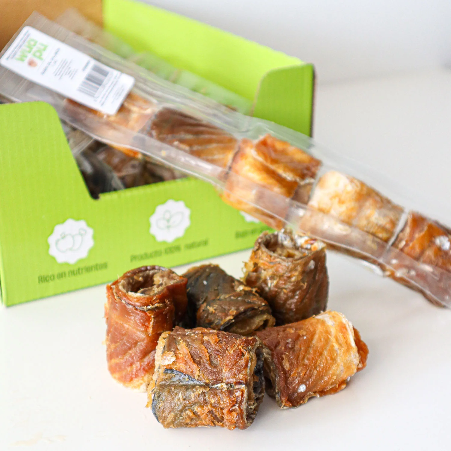 Snack Natural Para Perro Sushi Salmon 5u X 10 Bolsas Wuapu - Image 4