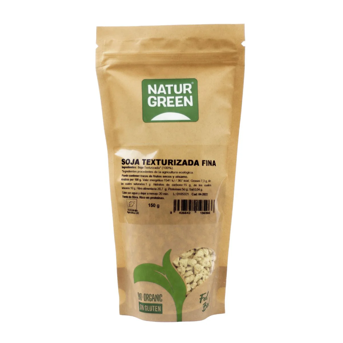 Soja Texturizada Grano Fino NaturGreen  200 g