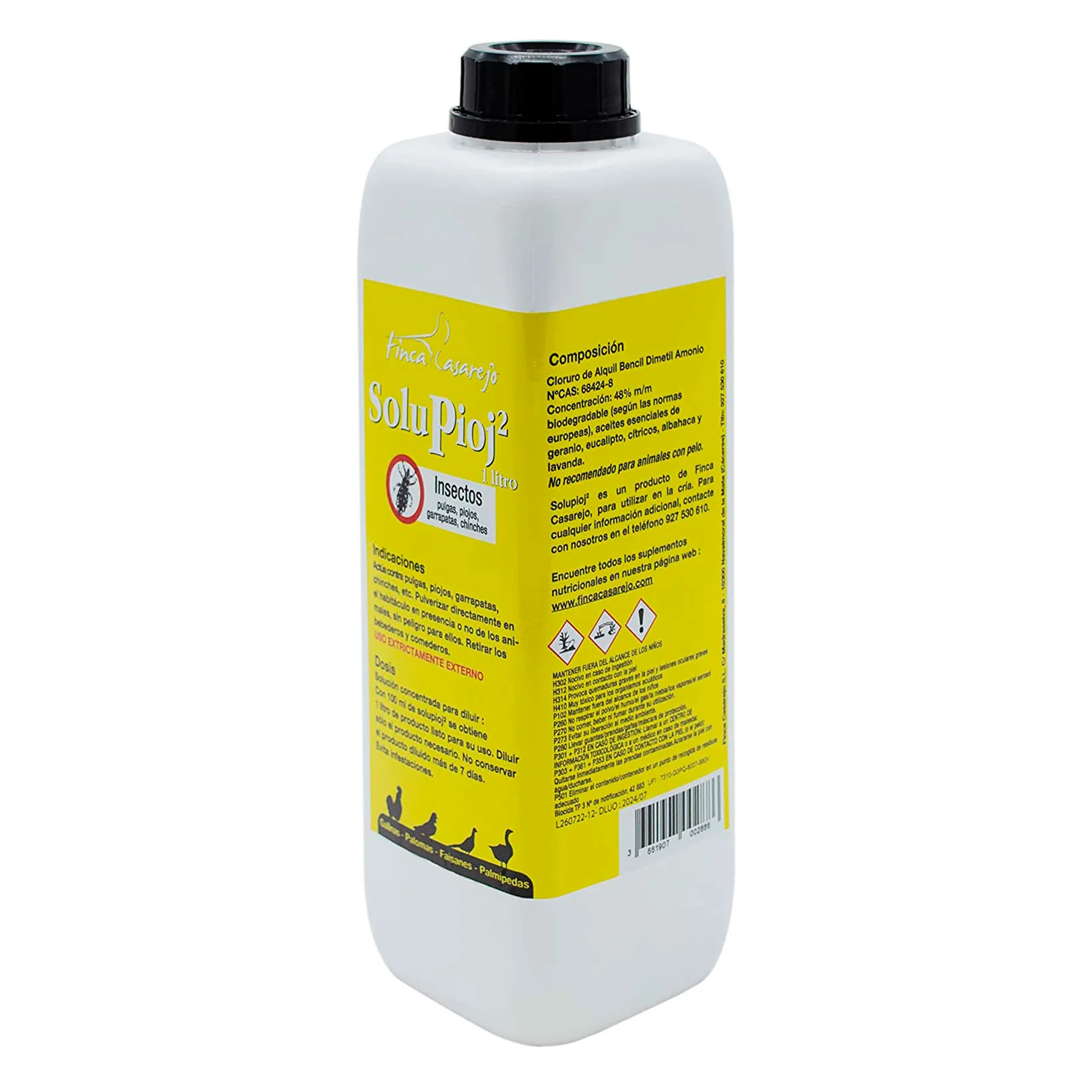 Solupioj (1 Litro) - Solución Biodegradable Para Eliminar Parásitos Externos Como Piojo, Ácaros, Garrapatas... - Image 3