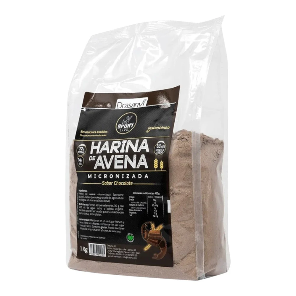 Sport Live Harina De Avena 1 Kg Chocolate