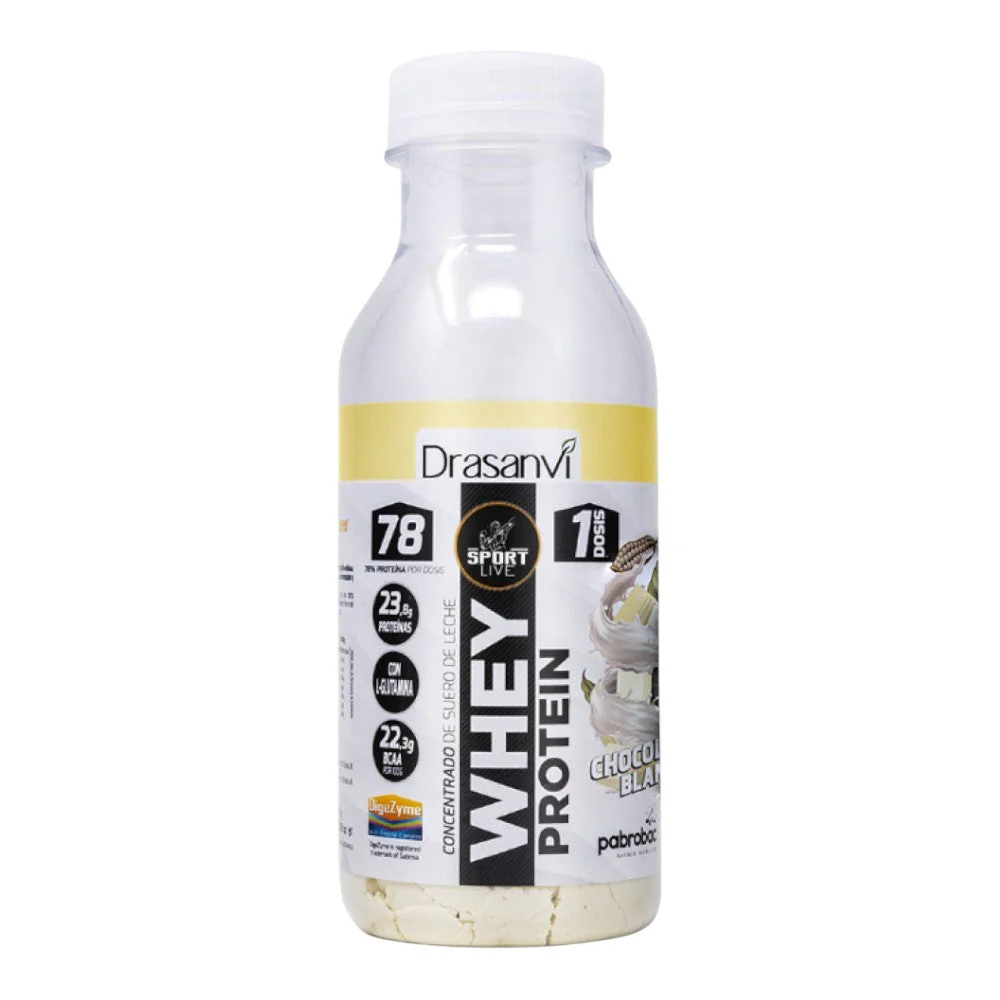 Sport Live Whey Protein Concentrada Botella Monodosis 30 Gr Chocolate Blanco