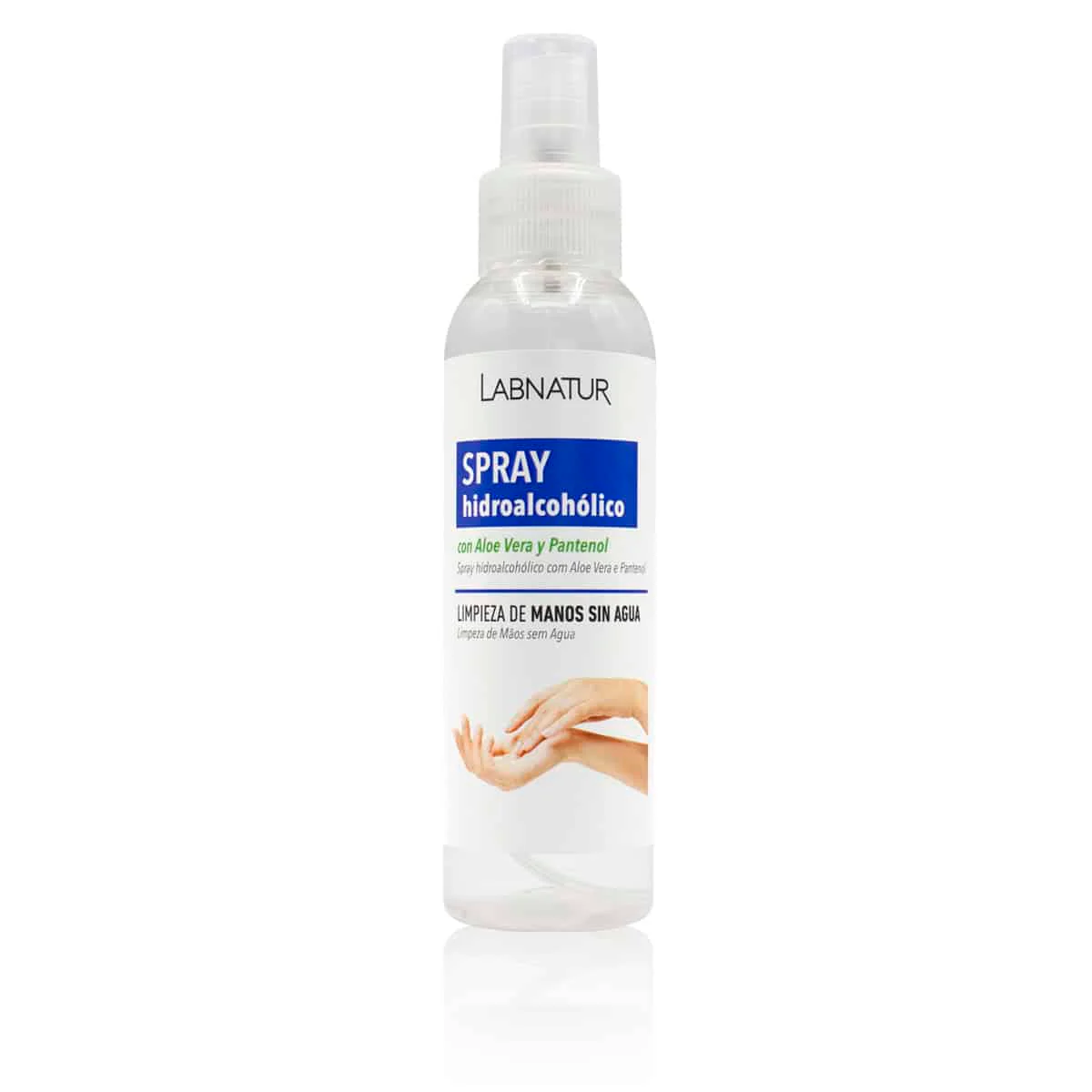 Spray Hidroalcohólico Aloe Vera 125 ml Labnatur| Higiene de Manos | Limpieza con Aloe Vera | Cuidado Refrescante