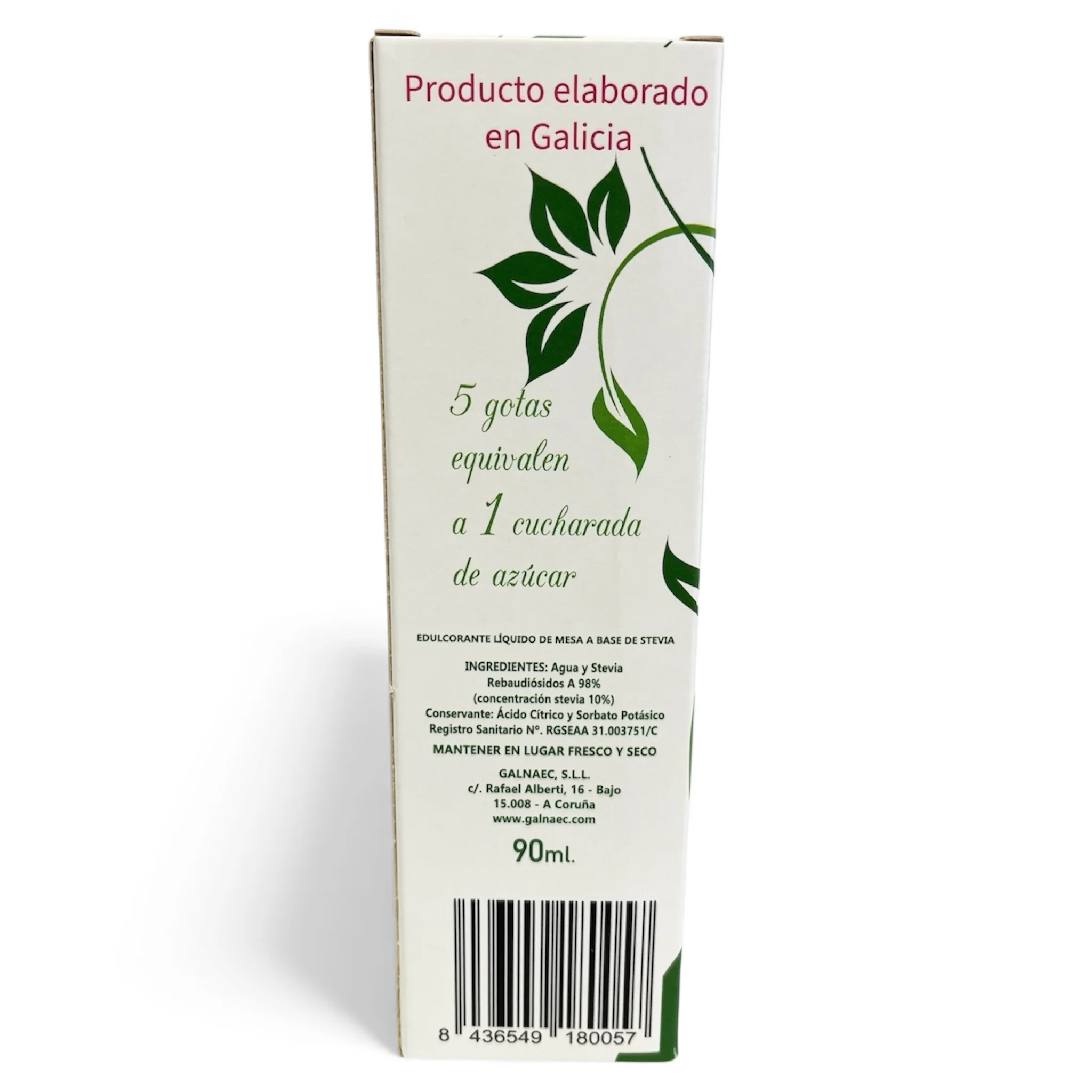 Stevia Líquida Pura Galnaec Silver - Image 3