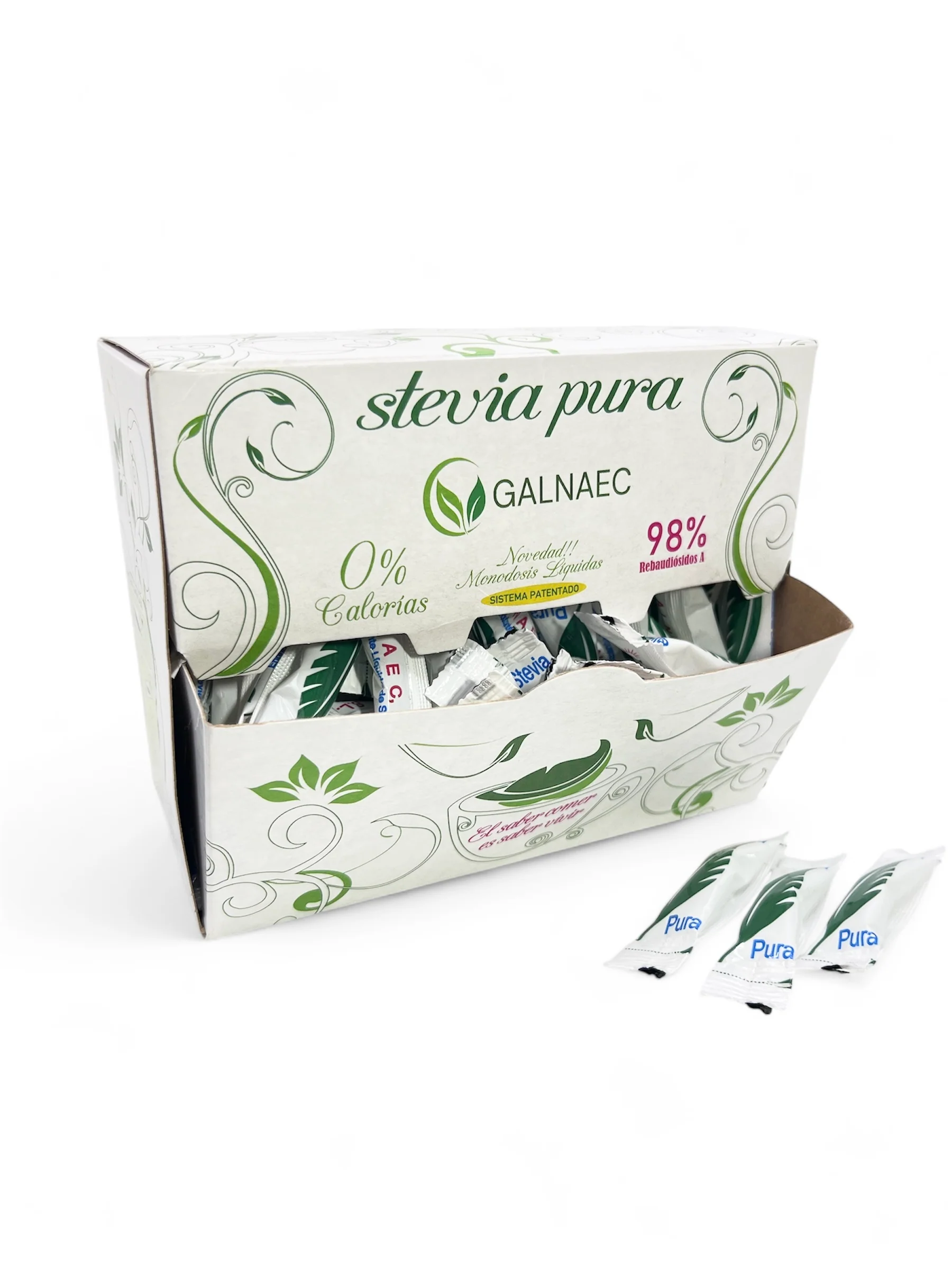 Stevia Líquida Pura Galnaec Silver – Caja 150 Monodosis