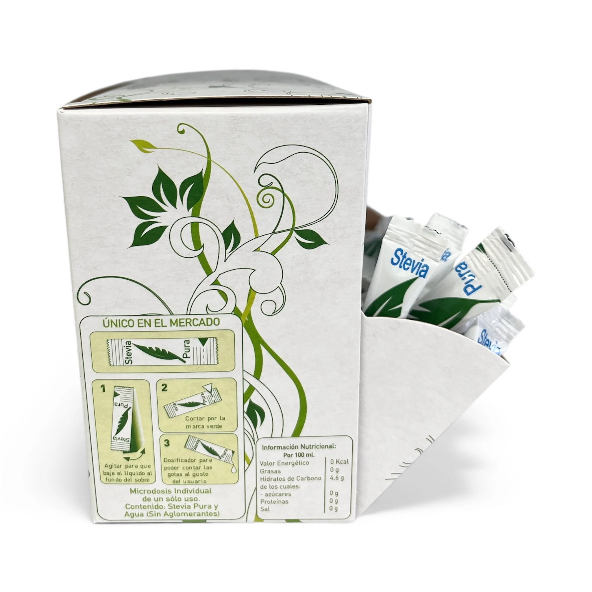 Stevia Líquida Pura Galnaec Silver – Caja 150 Monodosis - Image 2