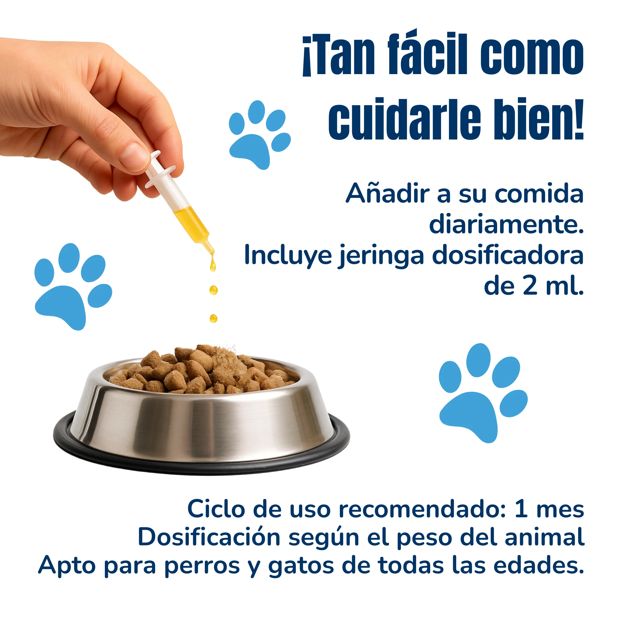 Suplemento natural Omega-3 para perros y gatos – Aceite de sardina y anchoa salvaje 200 ml - Image 5
