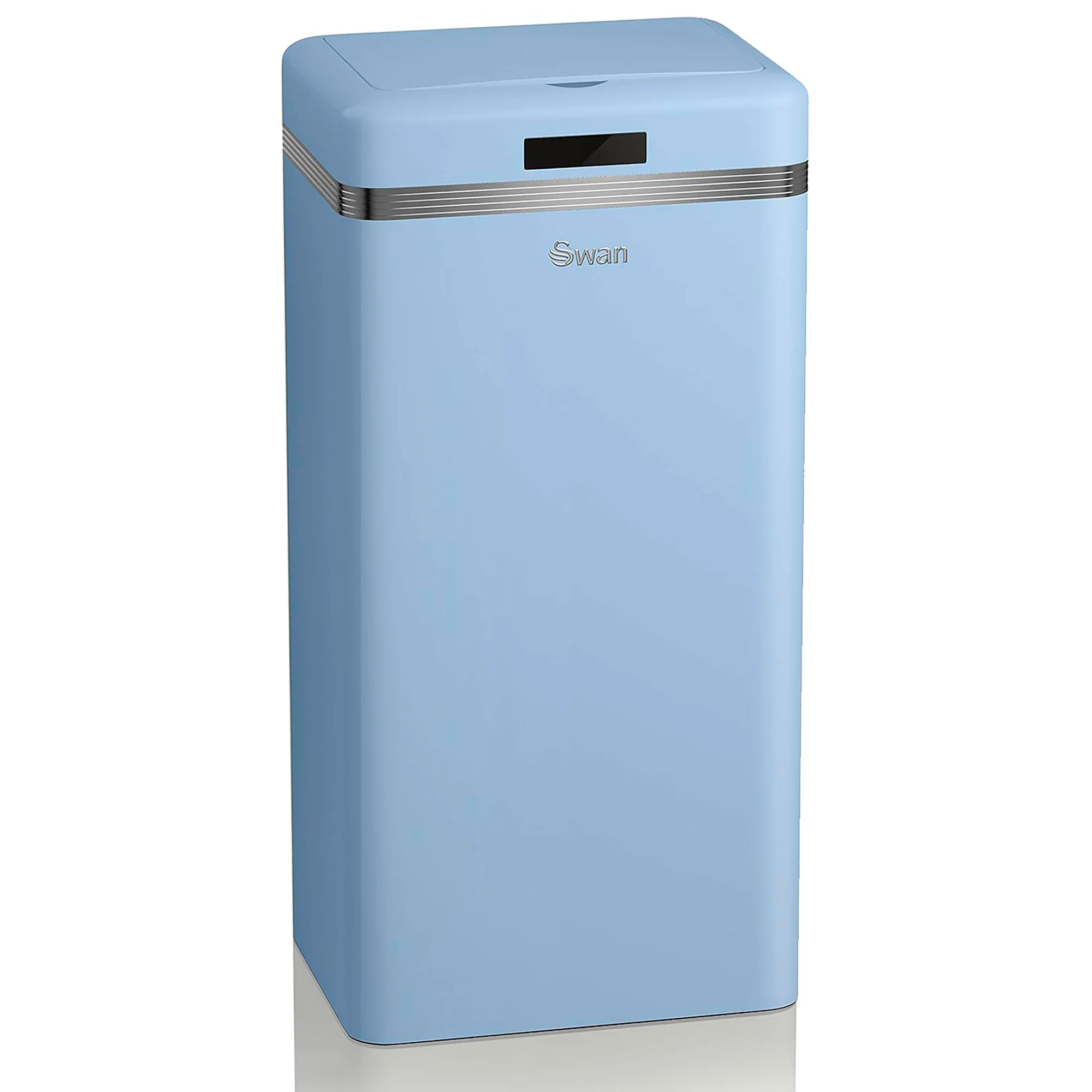 Swan Cubo De Basura Cocina Automático, Sensor De Movimiento, 45l, Metálico, Papelera Reciclaje, Swka4500blneu, Azul