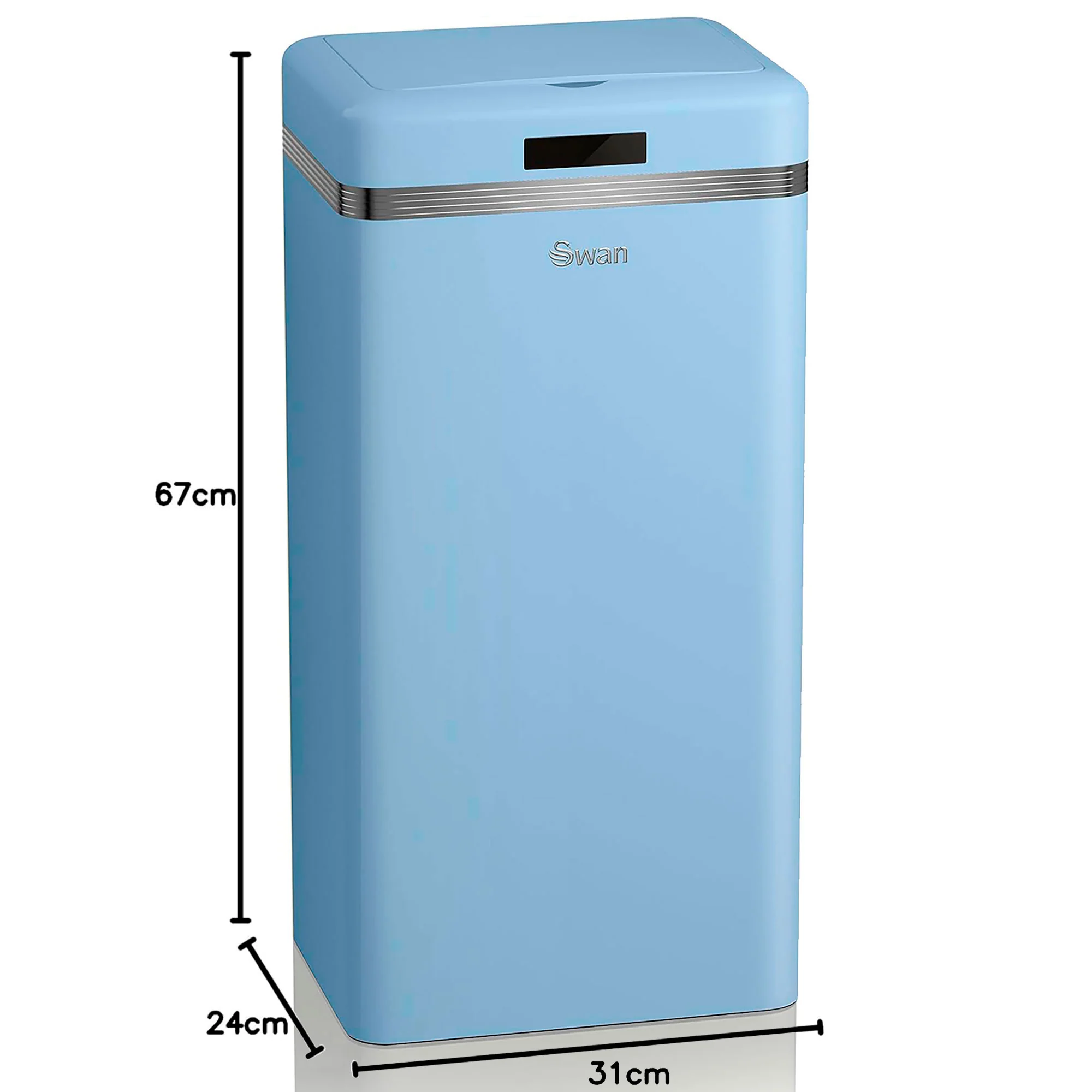 Swan Cubo De Basura Cocina Automático, Sensor De Movimiento, 45l, Metálico, Papelera Reciclaje, Swka4500blneu, Azul - Image 6