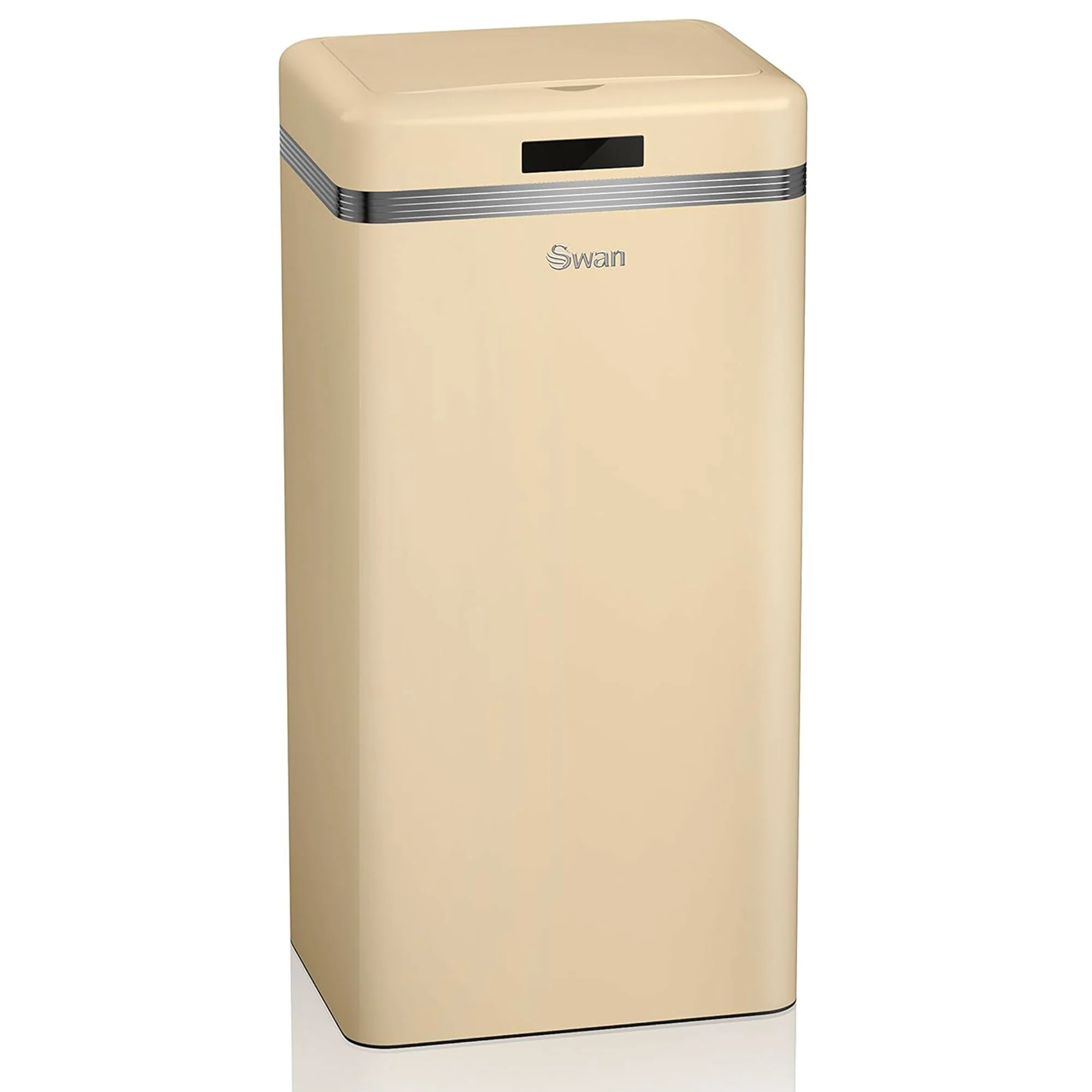Swan Cubo De Basura Cocina Automático, Sensor De Movimiento, 45l, Metálico, Papelera Reciclaje, Swka4500cneu, Crema