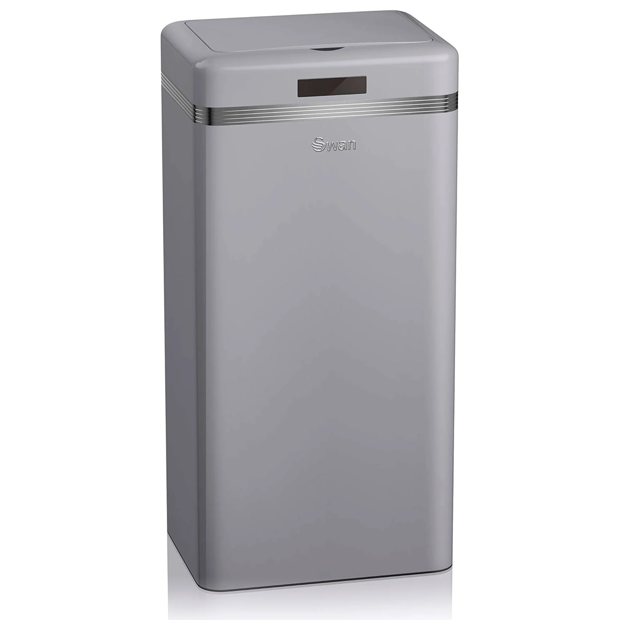 Swan Cubo De Basura Cocina Automático, Sensor De Movimiento, 45l, Metálico, Papelera Reciclaje, Swka4500grneu, Gris