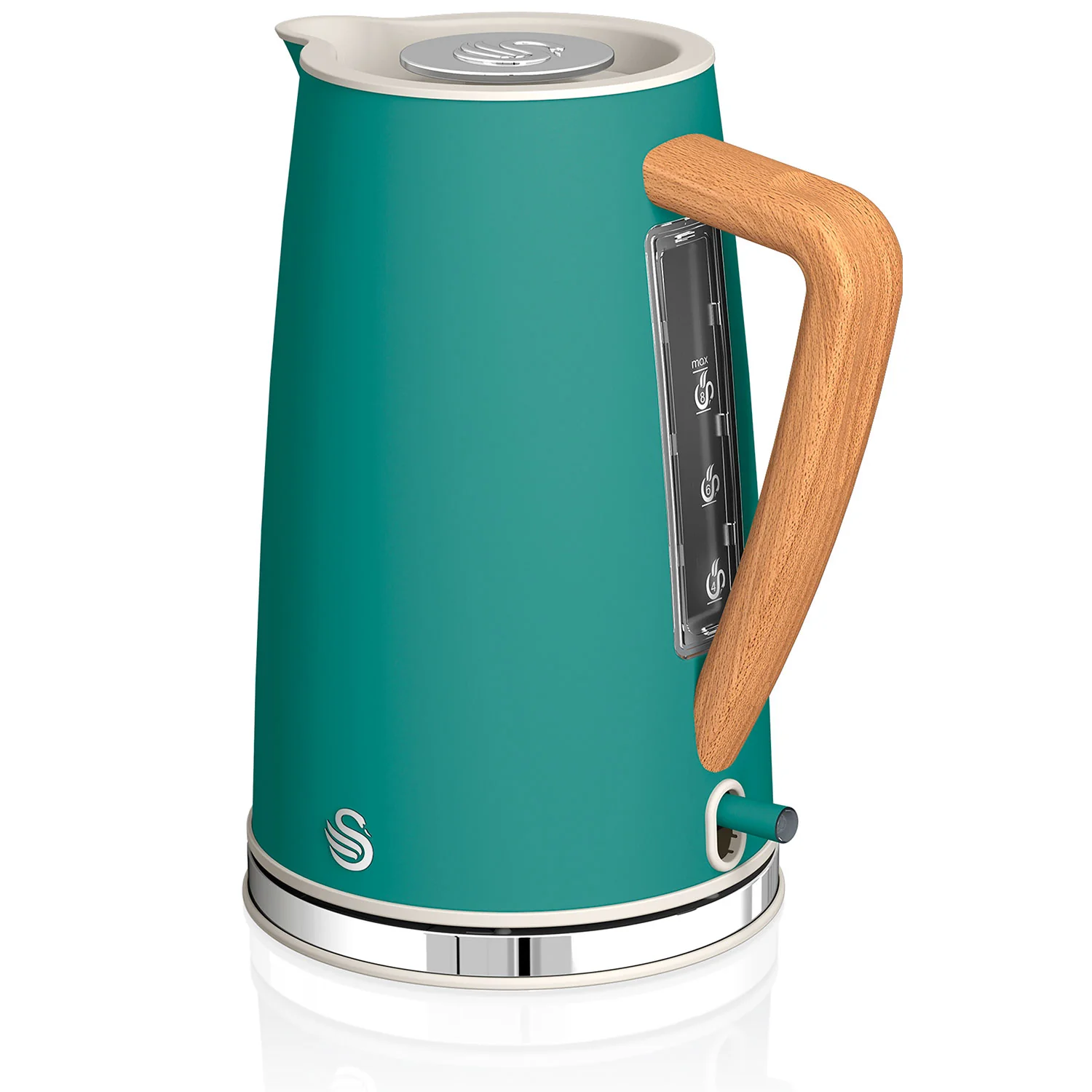 Swan Nordic Hervidor Agua Eléctrico Ultra Rápido, 1,7 L, Sin Bpa, Resistencia Oculta, Inalámbrico, Sk14610greneu, Verde - Image 6