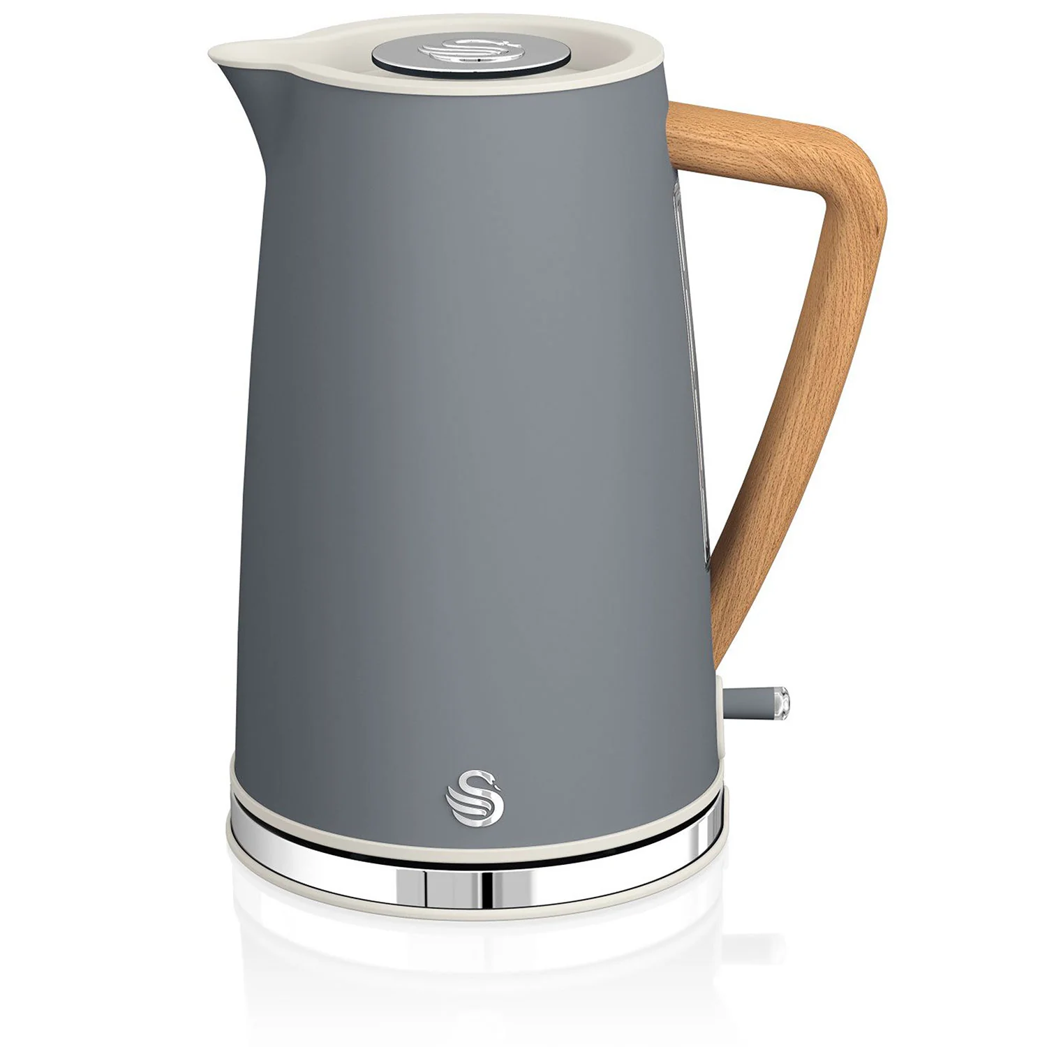 Swan Nordic Hervidor Agua Eléctrico Ultra Rápido, 1,7 L, Sin Bpa, Resistencia Oculta, Inalámbrico, Sk14610gryneu, Gris
