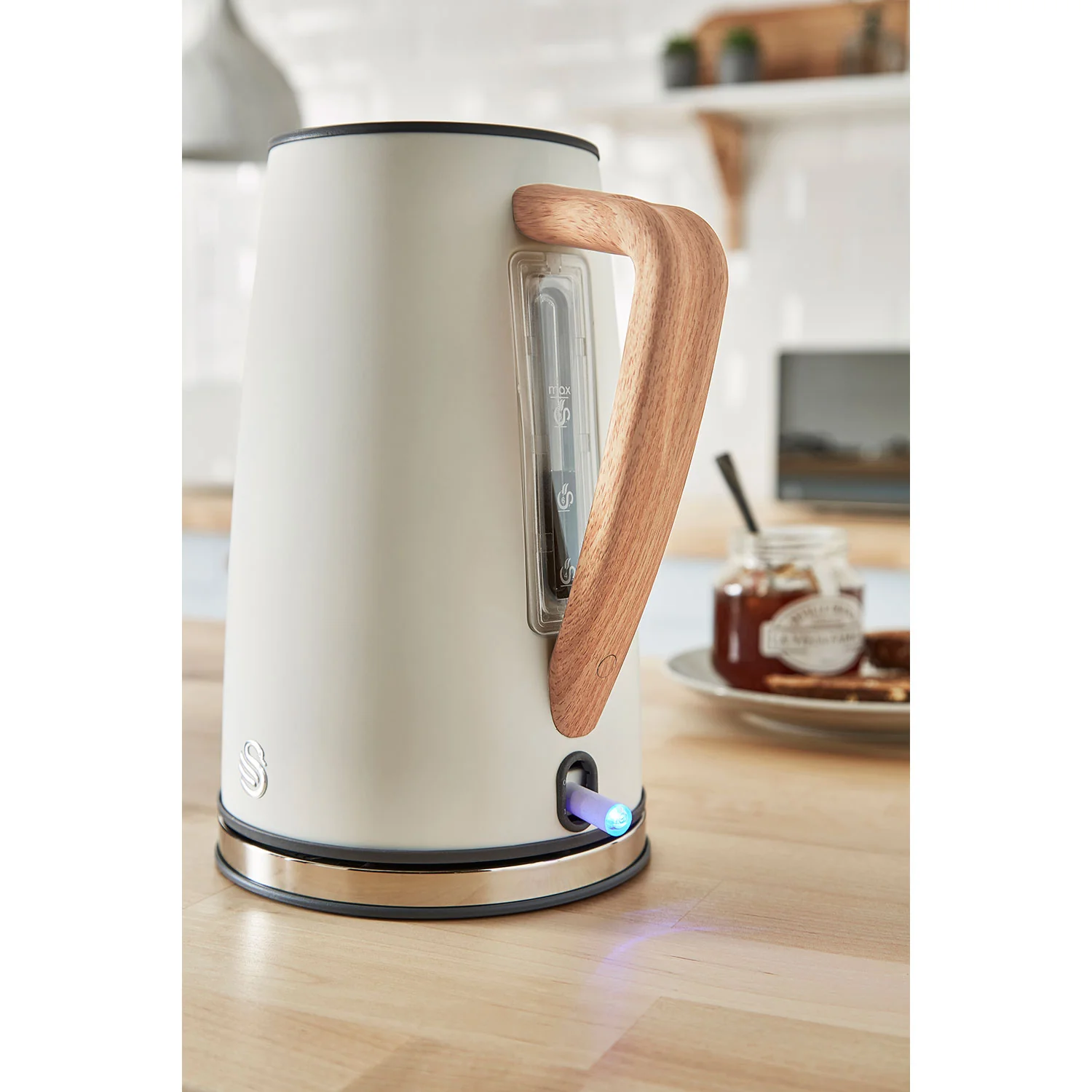 Swan Nordic Set Desayuno, Hervidor Agua 1,7 L, Tostadora Ranura Ancha 2 Rebanadas, Diseño, Stp2090whtneu, Blanco 2200w - Image 5