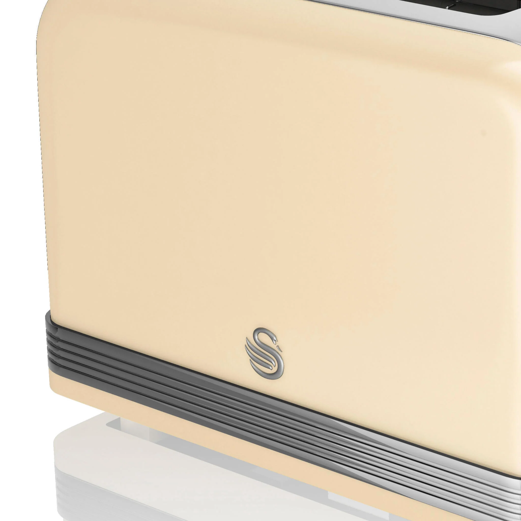 Swan Retro Tostadora Pan Ranura Ancha 2 Rebanadas, Regulador Nivel De Tostado, Descongelación, St19010cneu, Crema 800w - Image 4