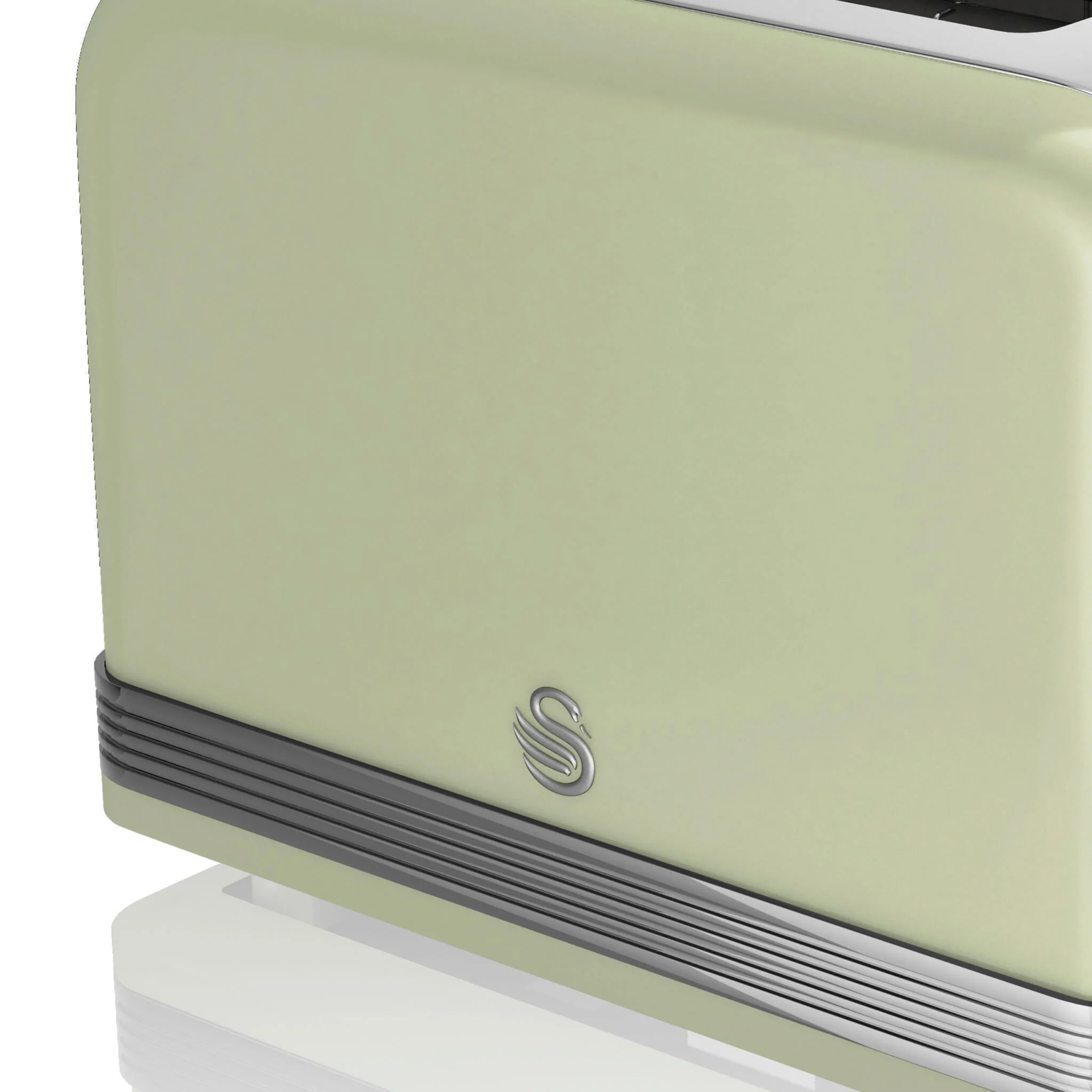 Swan Retro Tostadora Pan Ranura Ancha 2 Rebanadas, Regulador Nivel De Tostado, Descongelación, St19010gneu, Verde 800w - Image 6