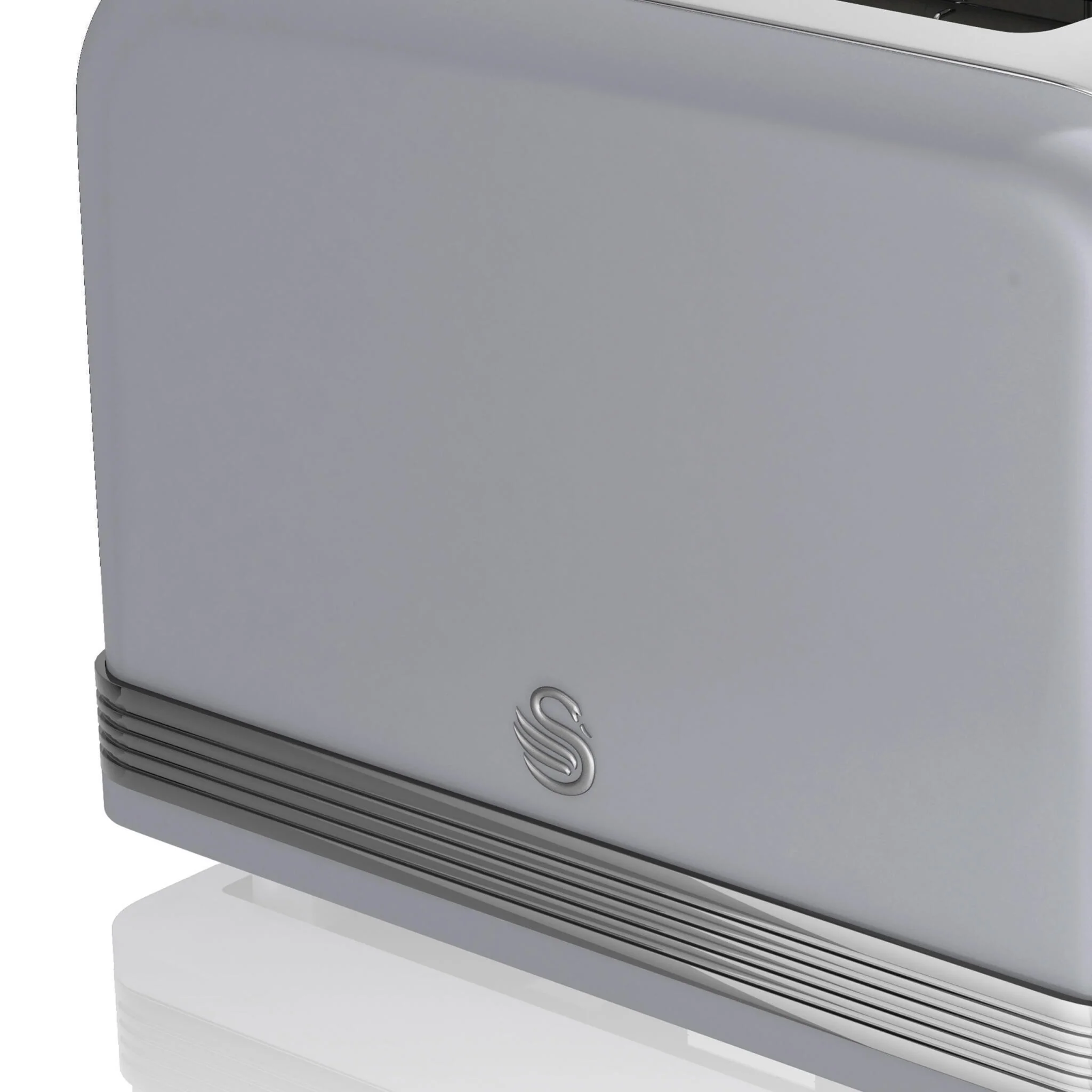 Swan Retro Tostadora Pan Ranura Ancha 2 Rebanadas, Regulador Nivel De Tostado, Descongelación, St19010grneu, Gris 800w - Image 6