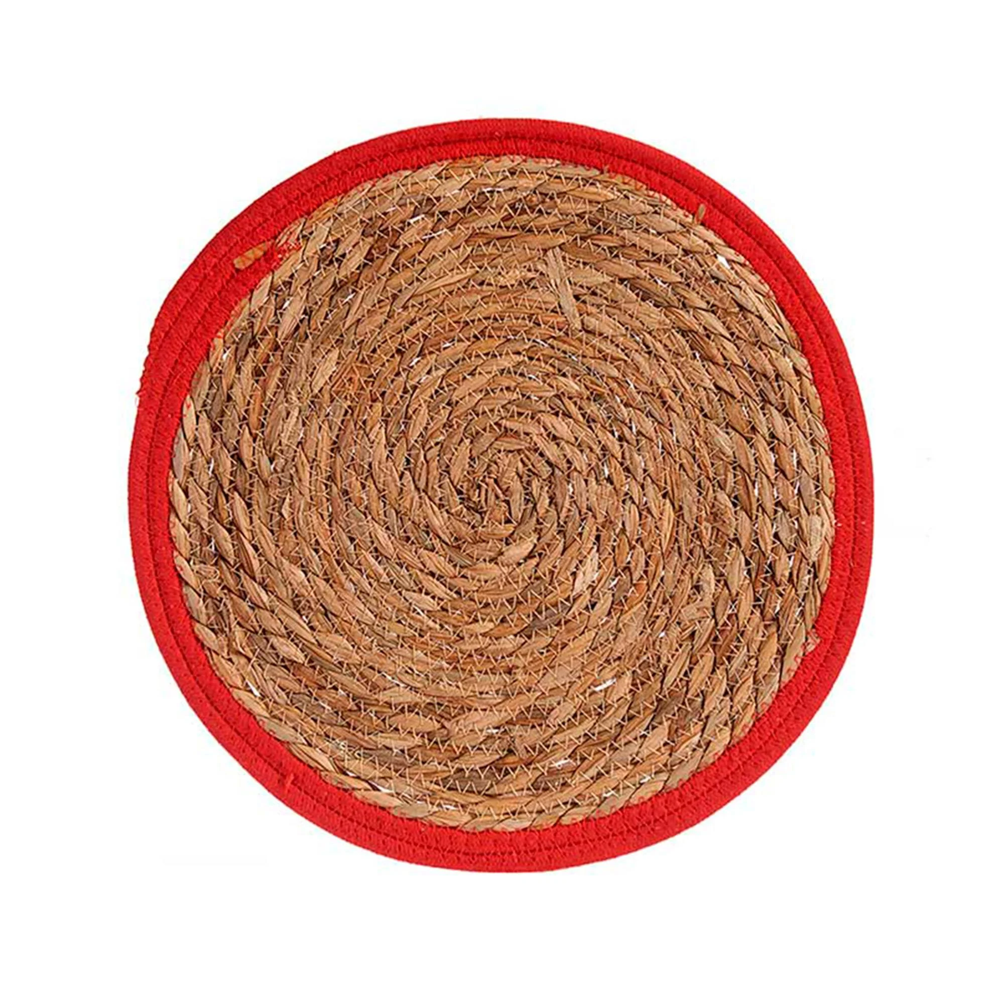 Tapete Natural Borde Rojo 35cm Colección Kinvara - Image 3