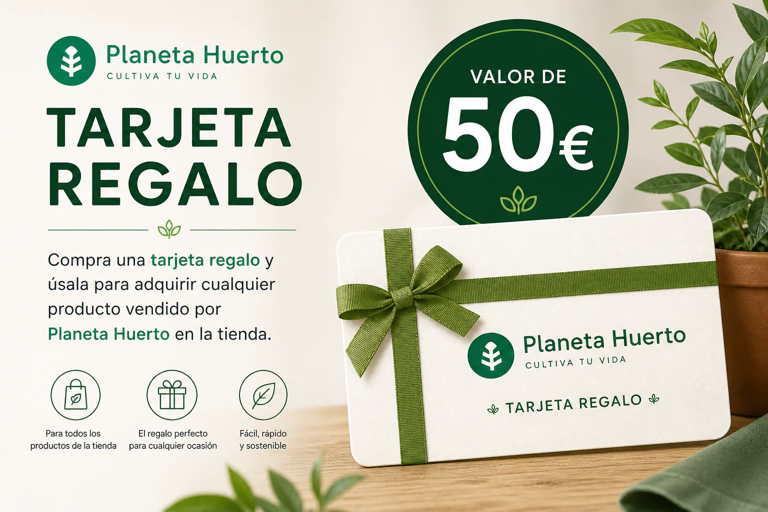 Tarjeta regalo Planeta Huerto