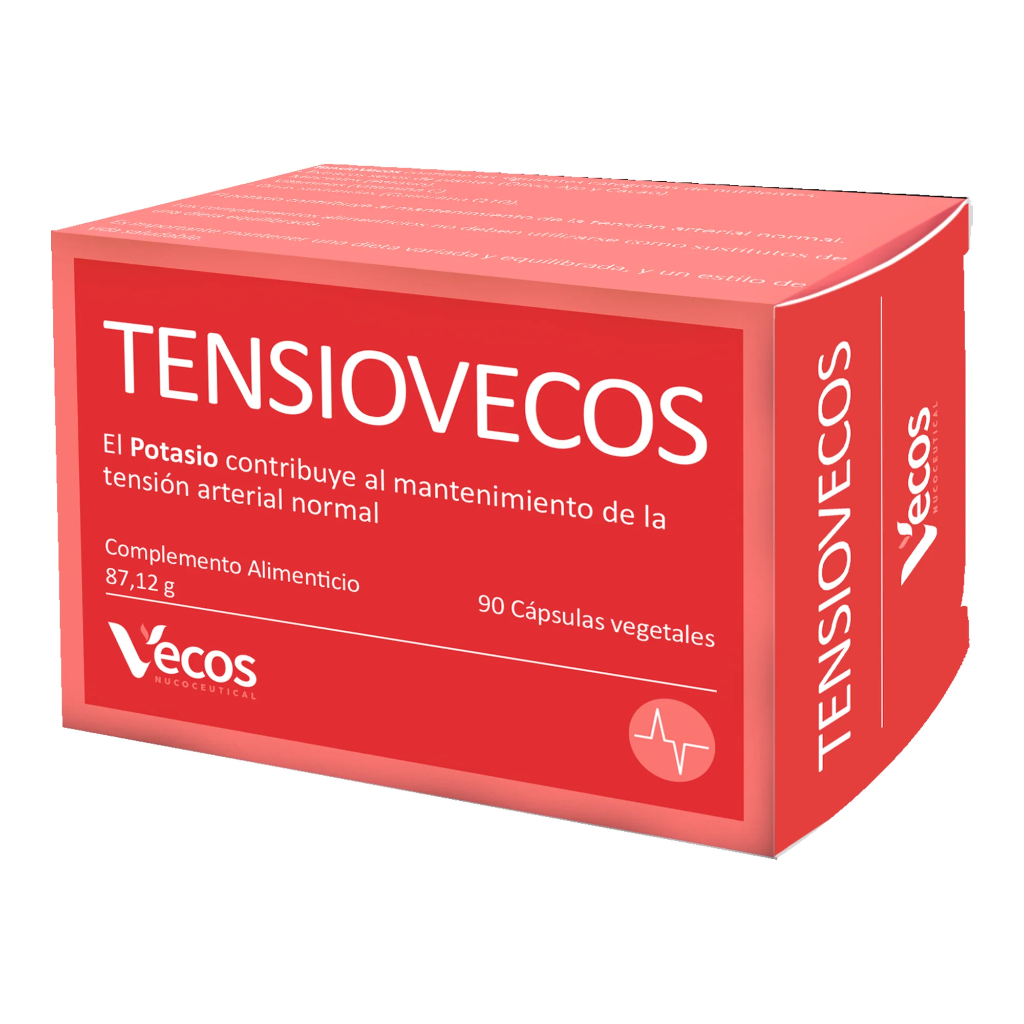 Tensiovecos Vecos 90 Cápsulas | Corazon Saludable Y Antioxidantes | Potasio + Olivo + Ajo