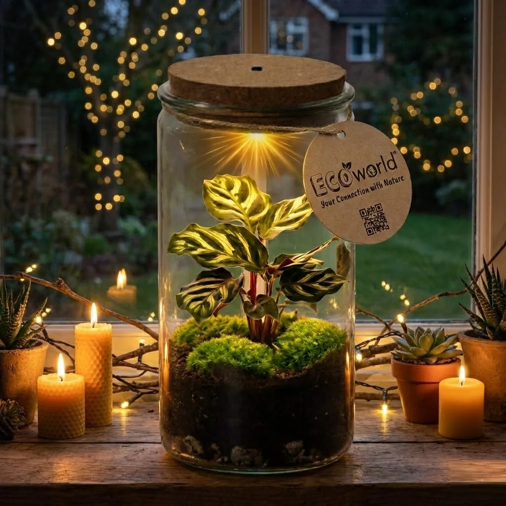 Terrario Para Mini Plantas, Ø 11 Cm: Ecosistema Cerrado En Cristal - Image 2