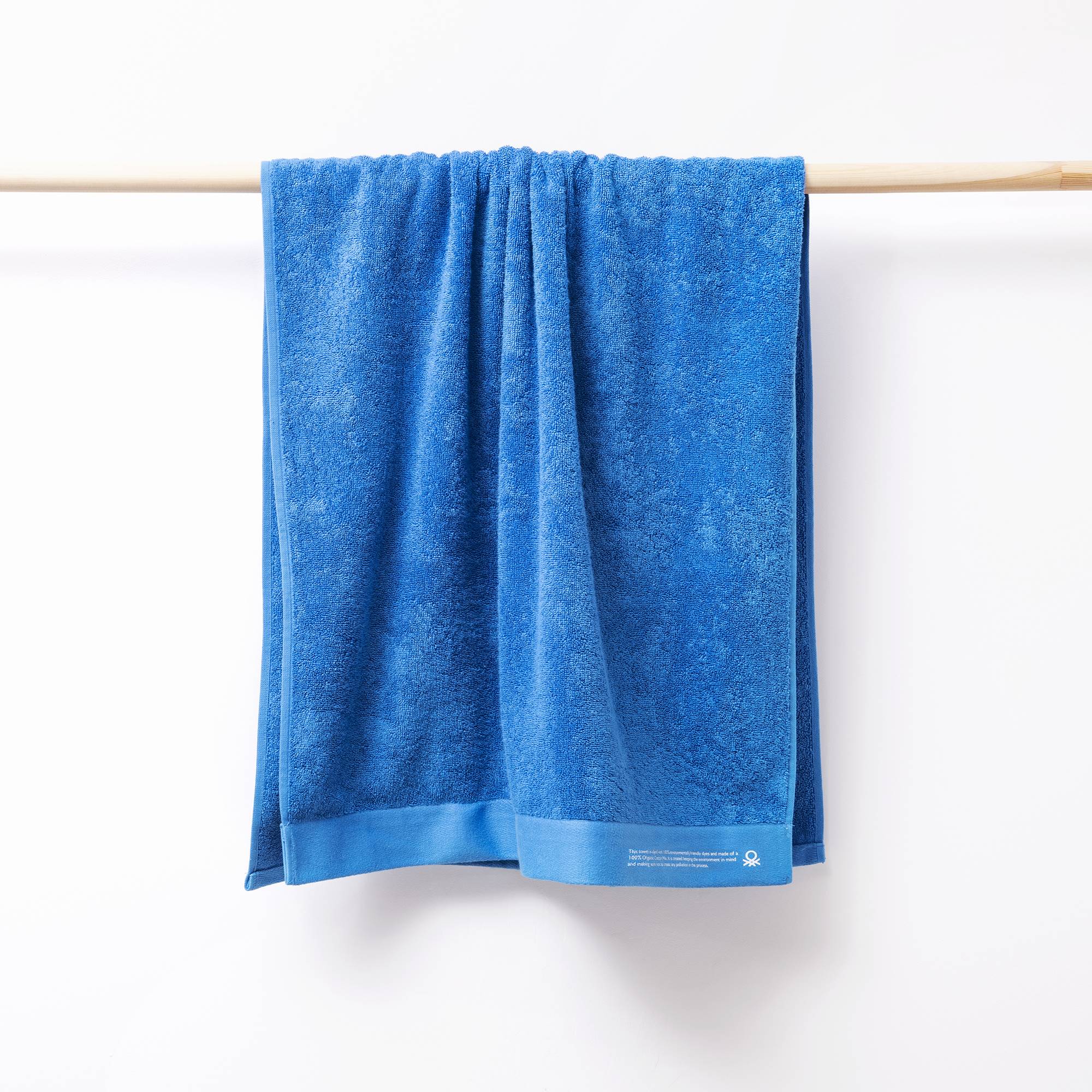 Toalla 90x150 Algodón Orgánico 450gsm Azul Benetton - Image 4