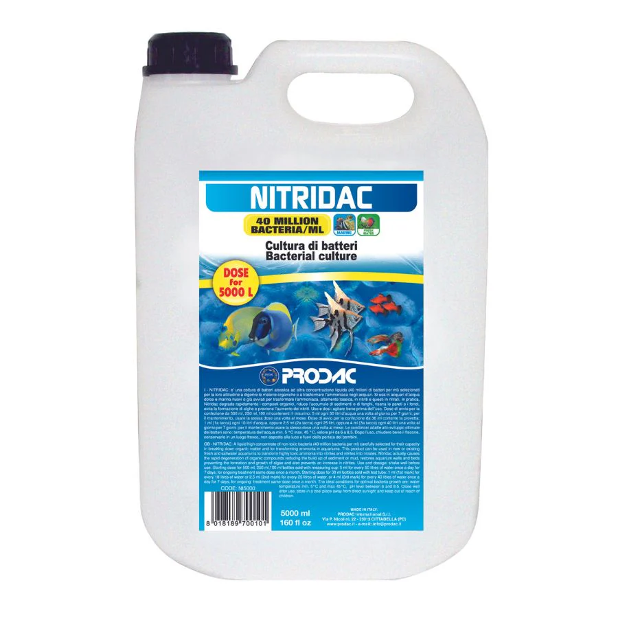 Tratamiento Para Agua De Acuario Nitridac 5l