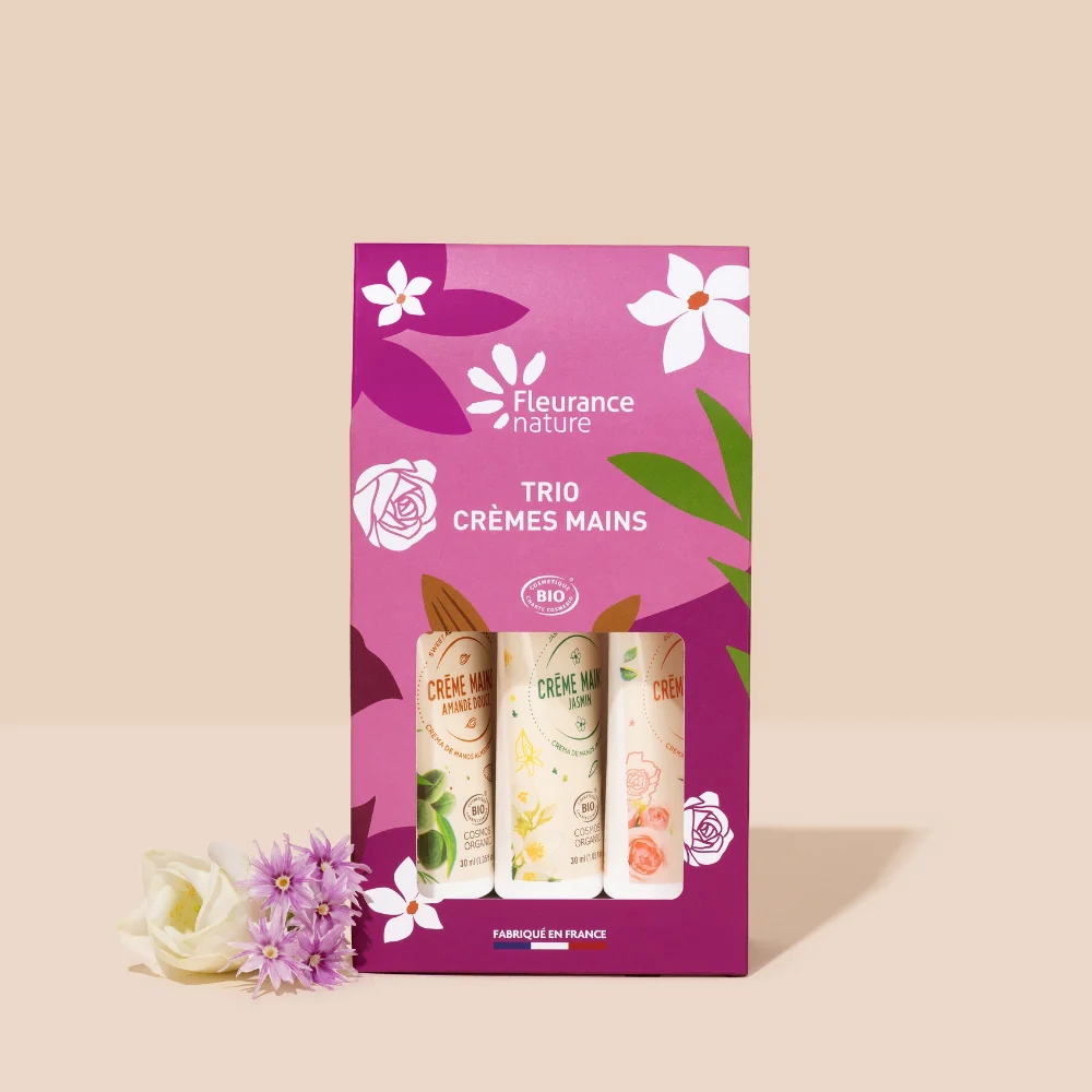 Trío Cremas De Manos 30ml Almendra, Rosa Y Jazmín
